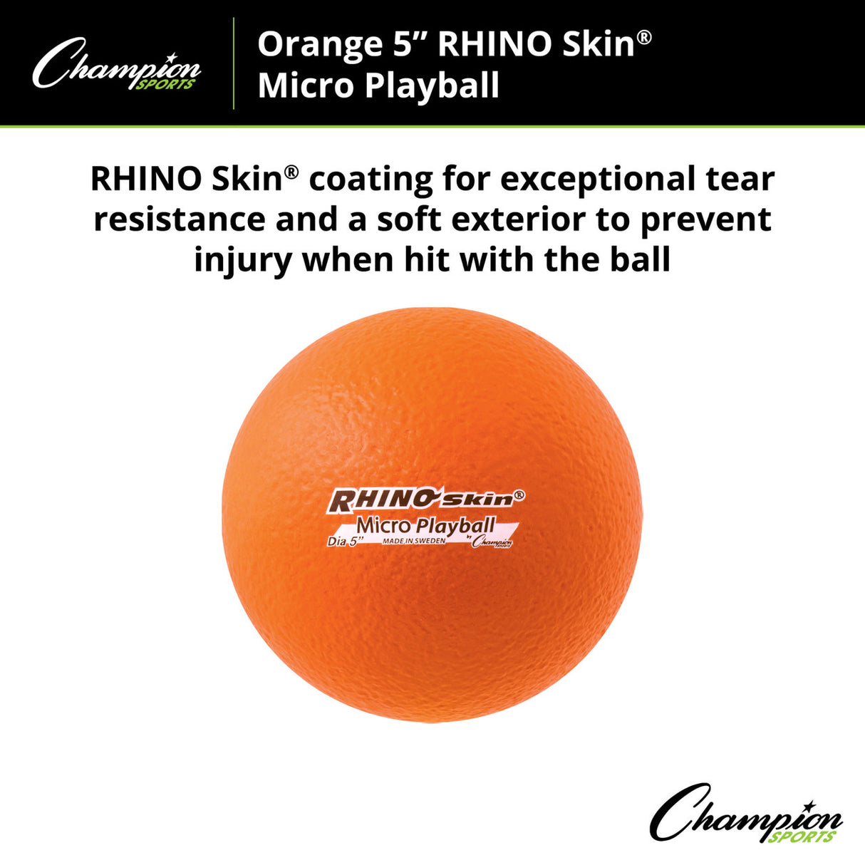 RHINO Skin 5" RHINO SKIN MICRO FOAM PLAYBALL