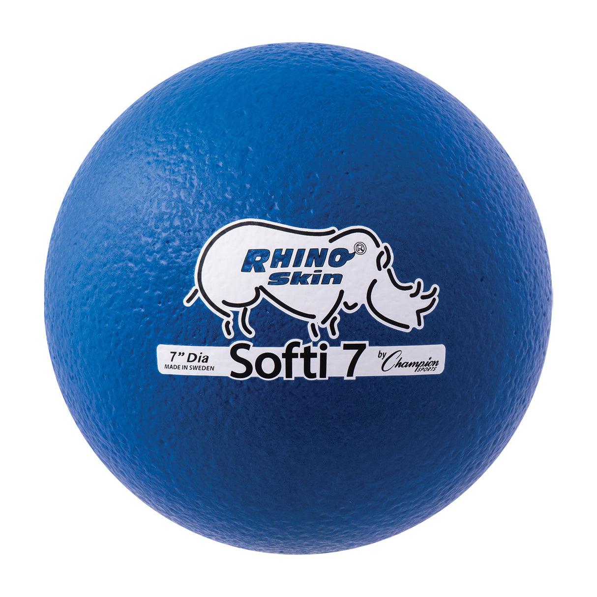 7" RHINO SKIN SOFTI LOW BOUNCE FOAM BALL, BLUE