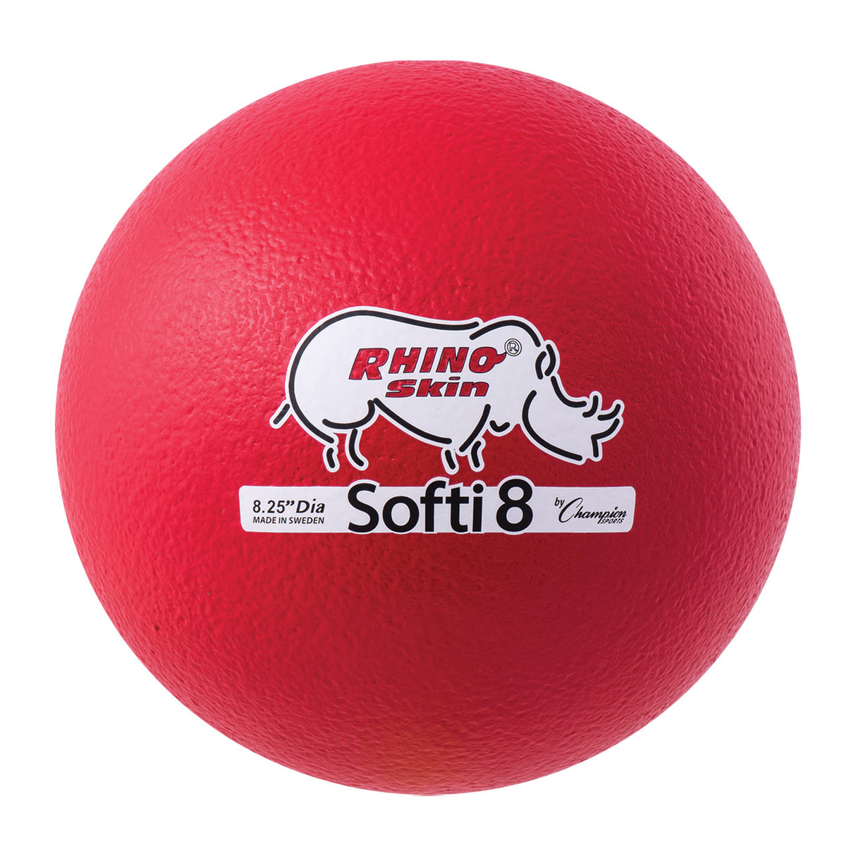 8.25" RHINO SKIN LOW BOUNCE SOFTI FOAM BALL, RED