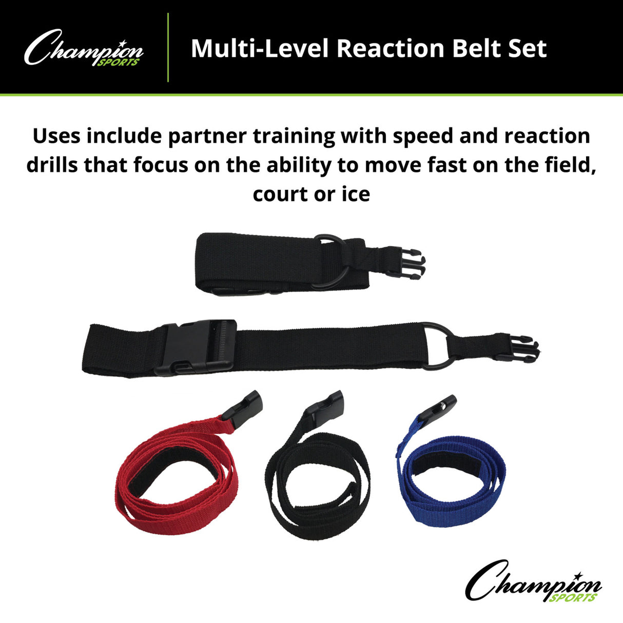 Champion Sports MULTILEVEL REACTION BELT SET