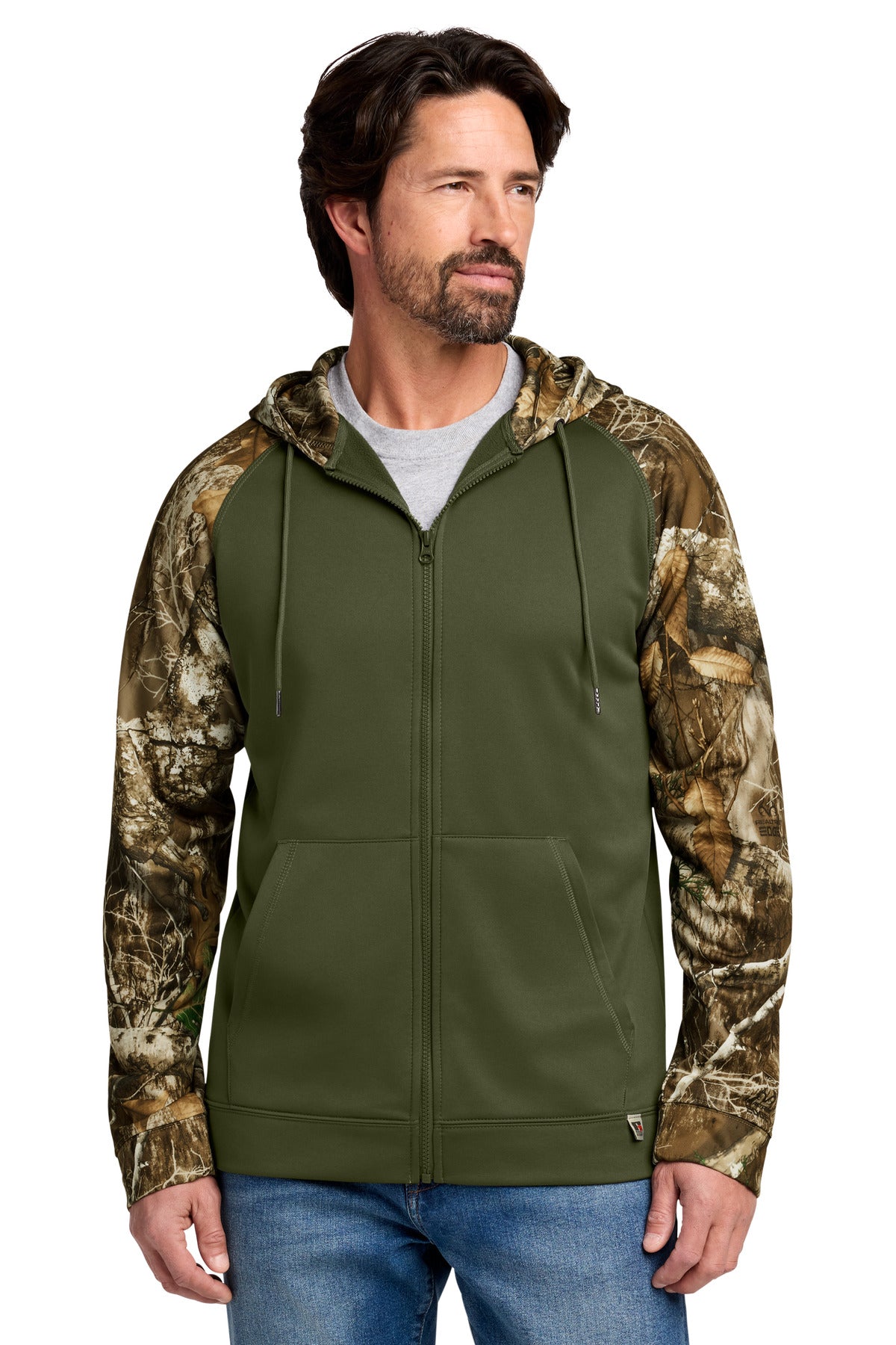 Russell Outdoors ™ Realtree ® Performance Colorblock Full-Zip Hoodie RU452 - Russell Outdoors RU452