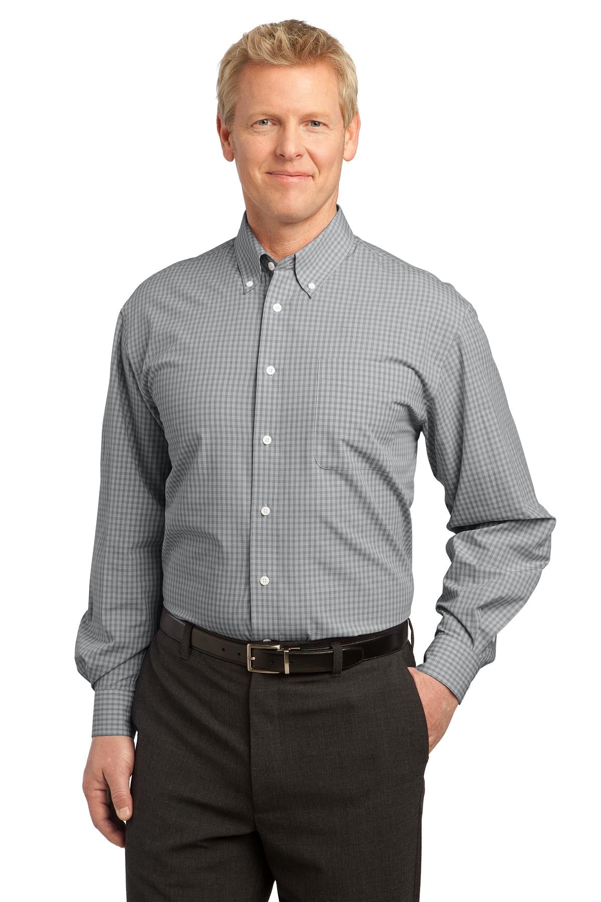 Port Authority S639 Plaid Pattern Easy Care Shirt