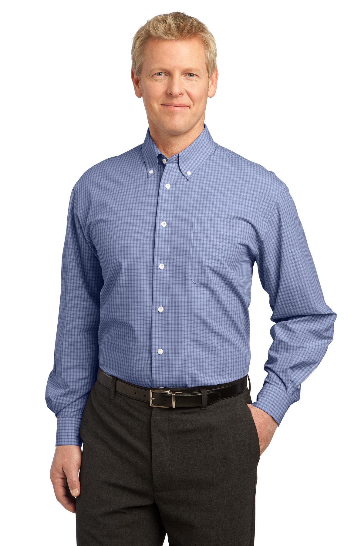 Port Authority S639 Plaid Pattern Easy Care Shirt