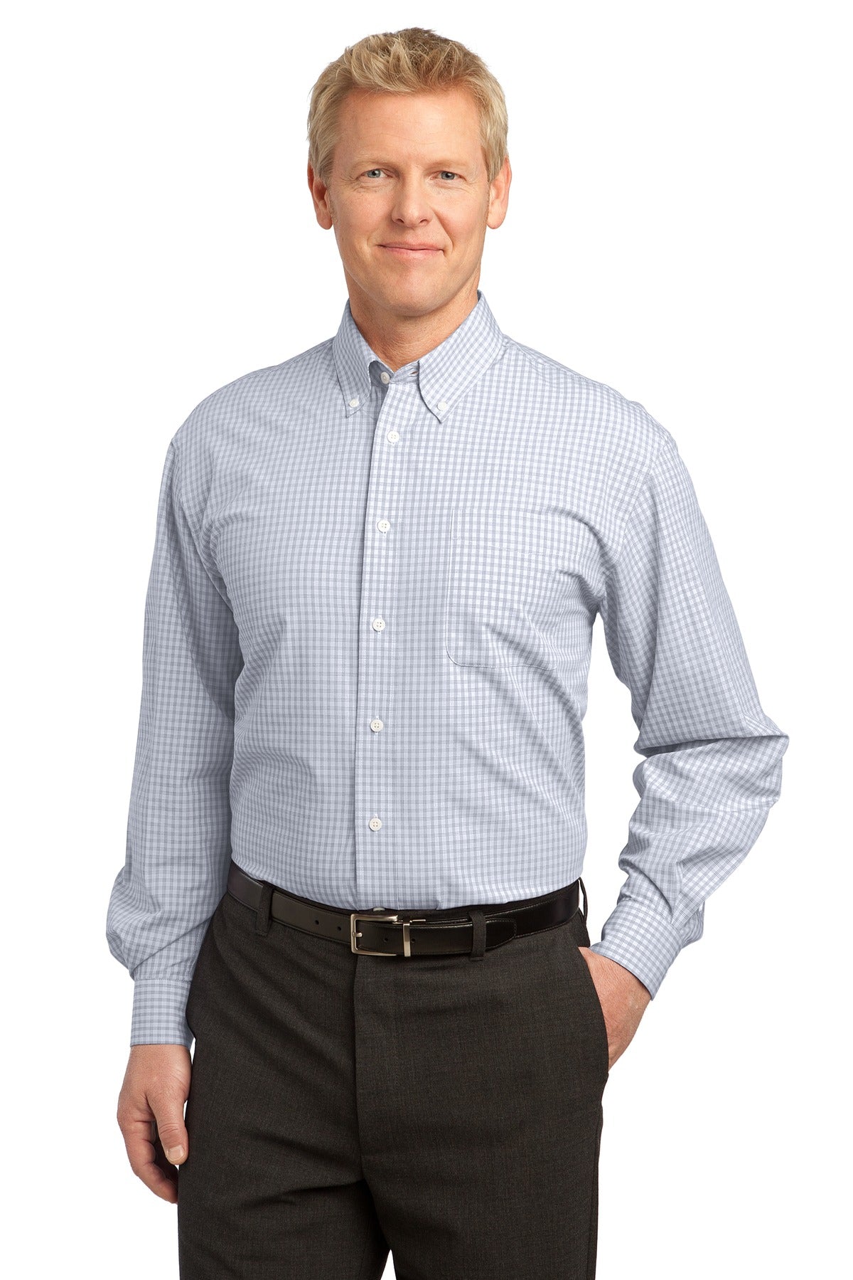 Port Authority S639 Plaid Pattern Easy Care Shirt