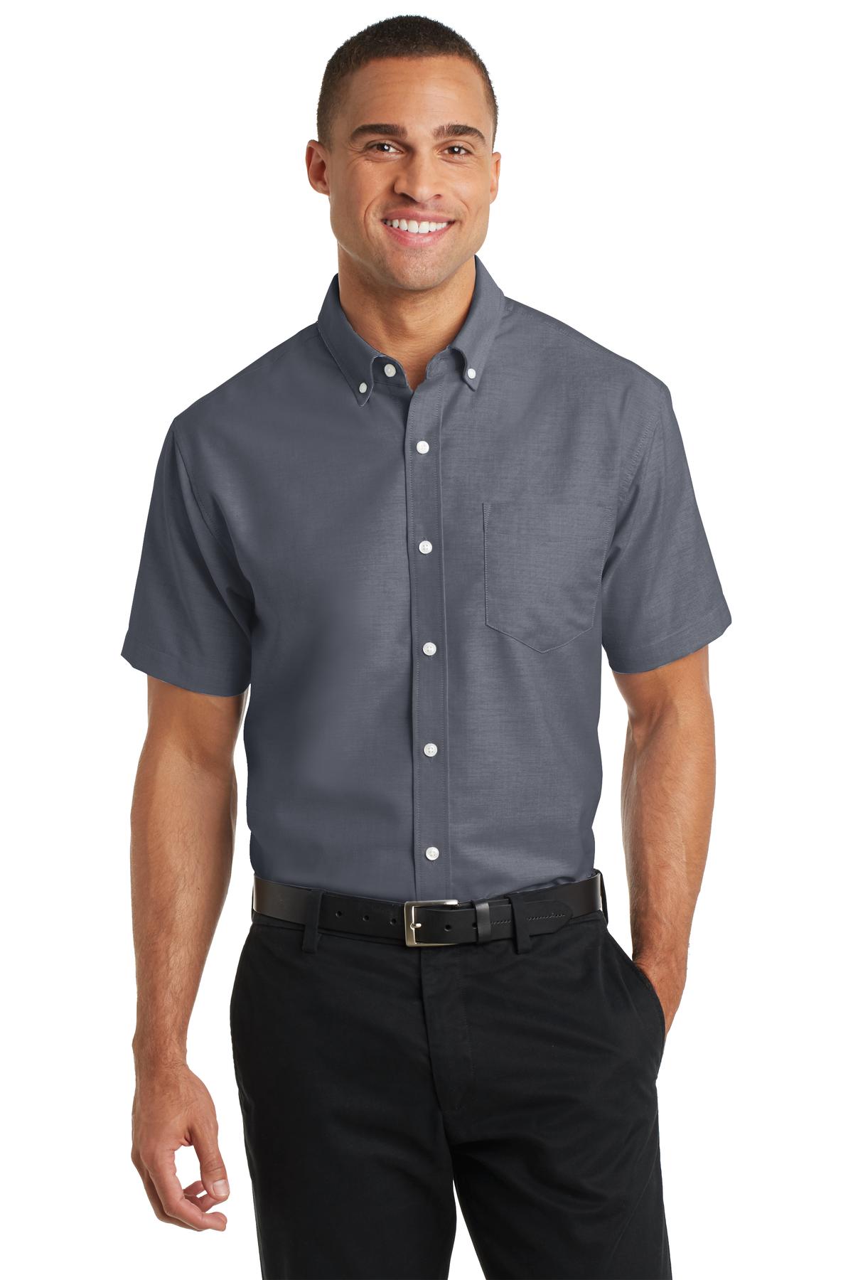 Port Authority ® Short Sleeve SuperPro ™ Oxford Shirt. S659 - Port Authority S659