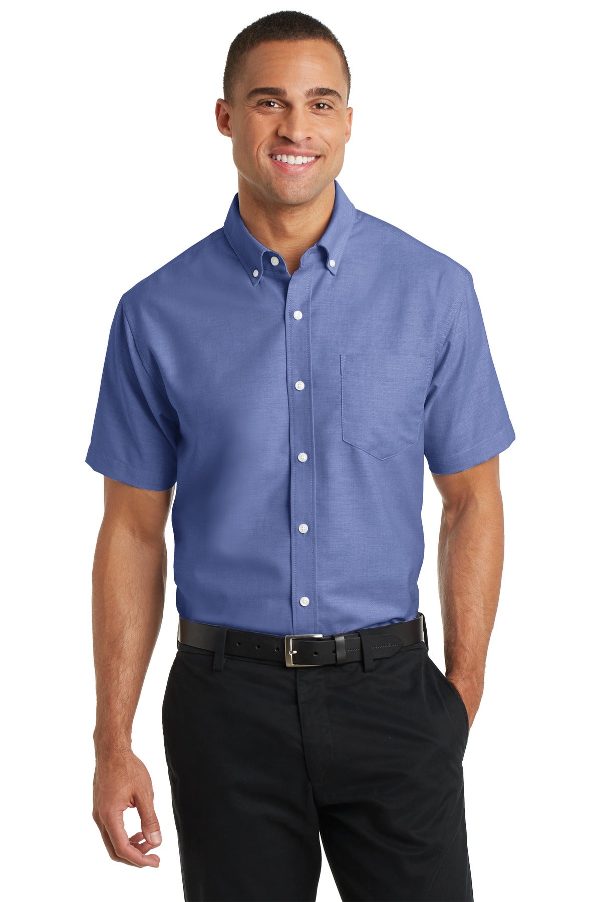Port Authority ® Short Sleeve SuperPro ™ Oxford Shirt. S659 - Port Authority S659