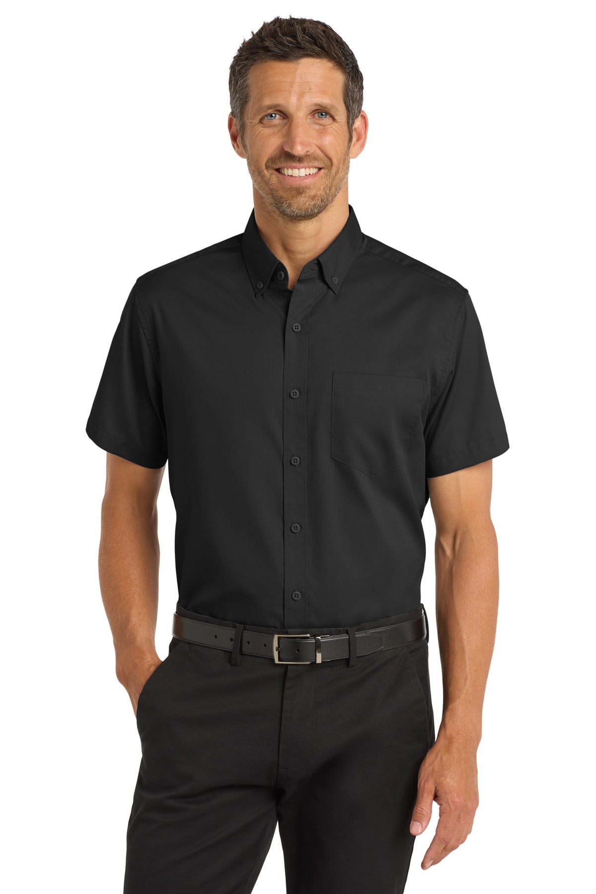 Port Authority ® Short Sleeve SuperPro ™ Twill Shirt. S664 - Port Authority S664