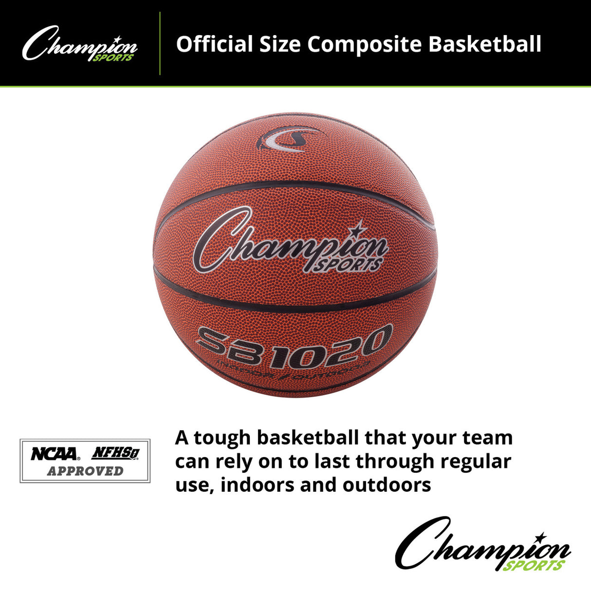 Champion Sports COMPOSITE BASKETBALL 29.5" OFFICIAL NCAA NFHS