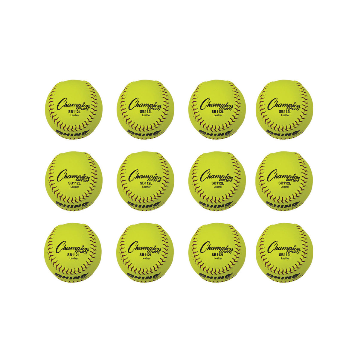 12" LEATHER CORK CORE SOFTBALL
