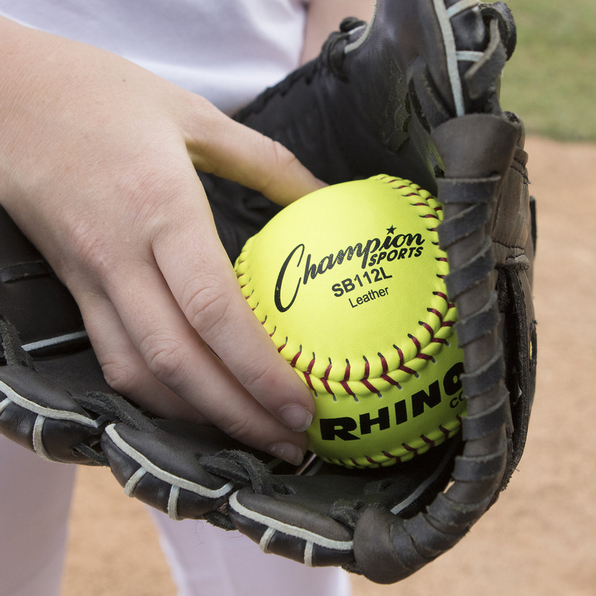 Champion Sports 12" LEATHER CORK CORE SOFTBALL