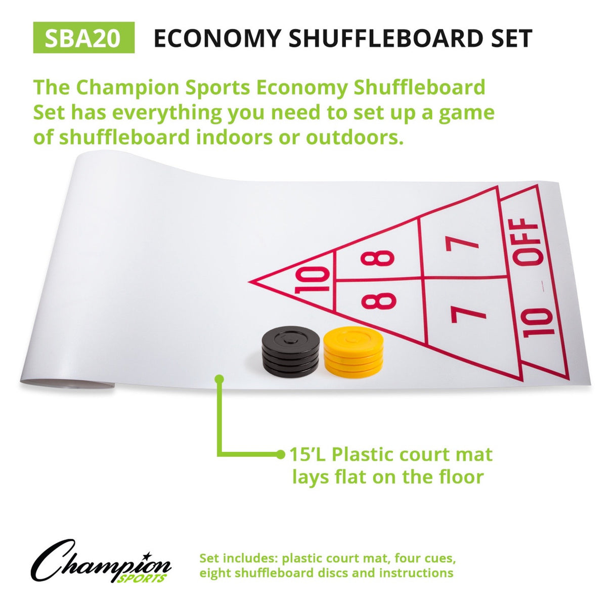 Champion Sports ECONOMY SHUFFLEBOARD SET