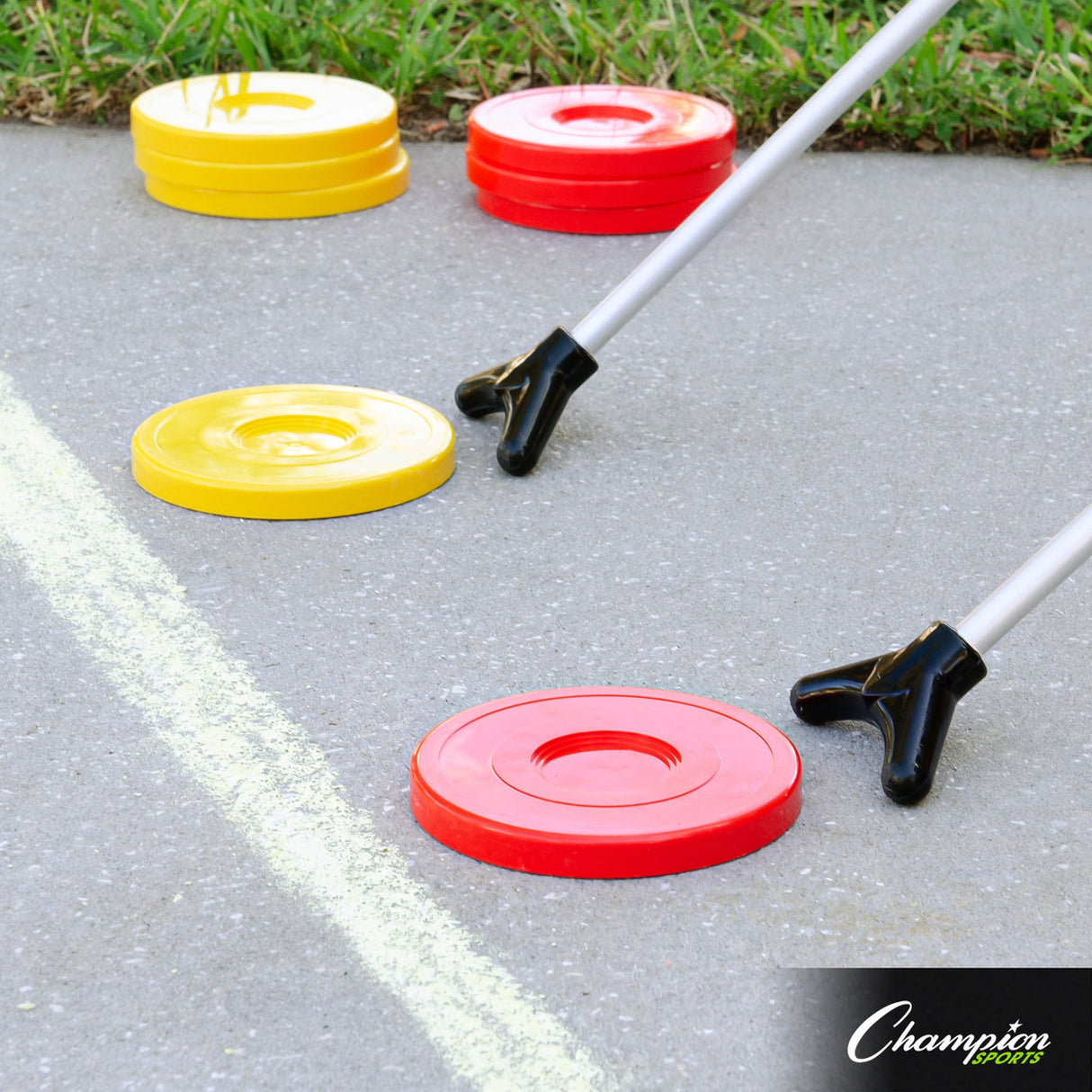 Champion Sports BLACKTOP SHUFFLEBOARD GAME SET