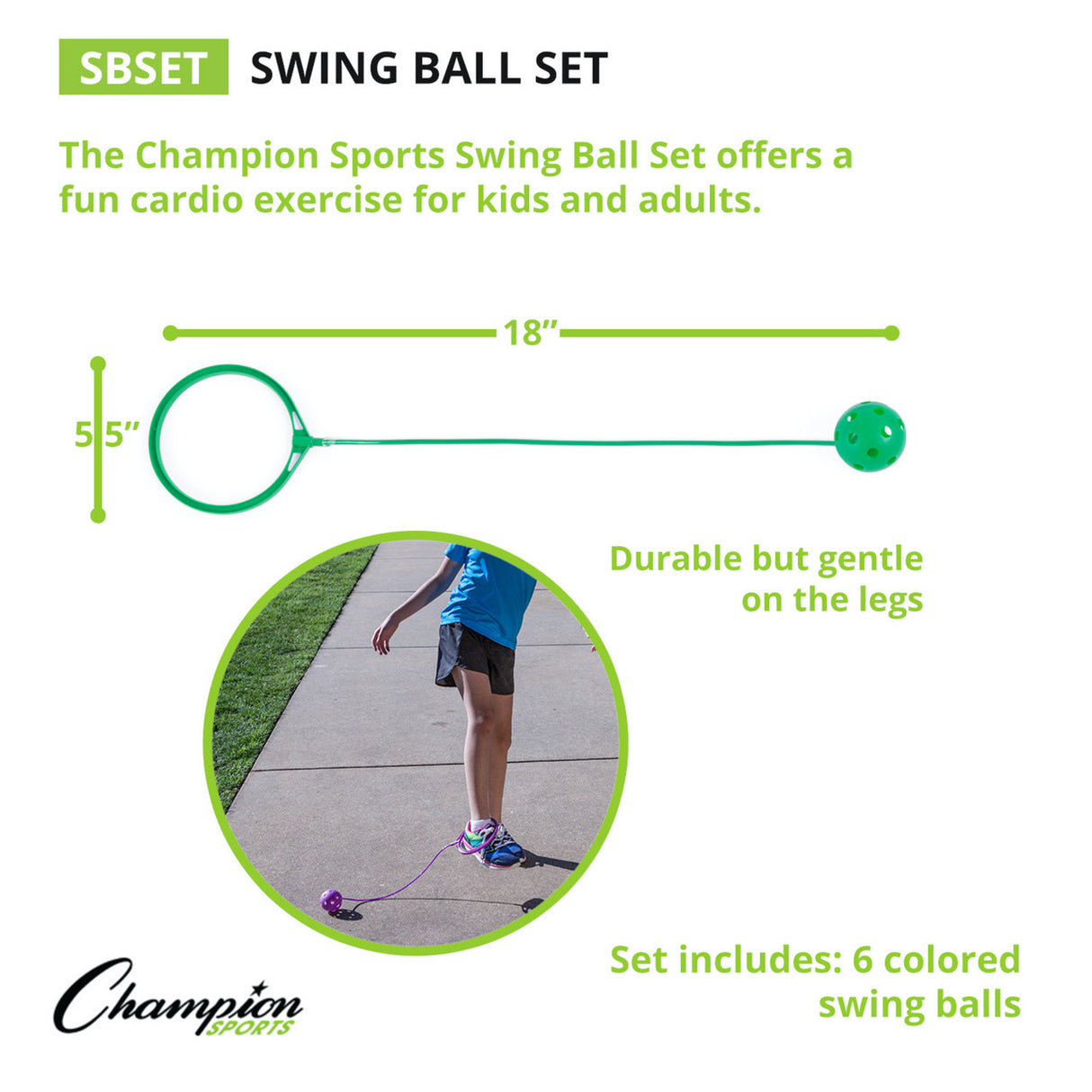 Champion Sports SWING BALL SET