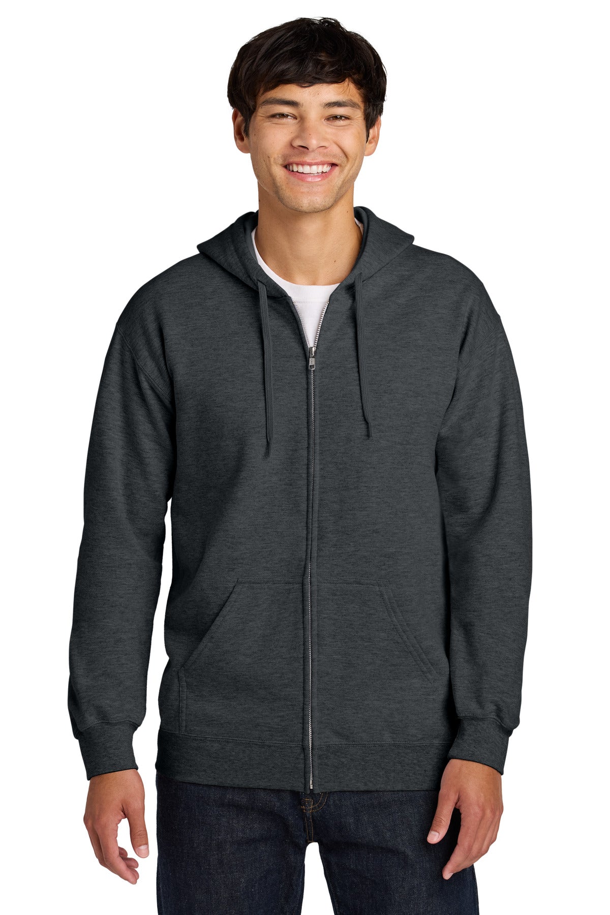 Gildan SF600 Softstyle Midweight Fleece Full-Zip Hooded Sweatshirt