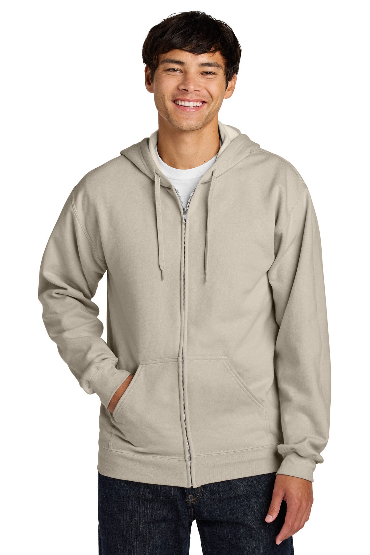 Gildan SF600 Softstyle Midweight Fleece Full-Zip Hooded Sweatshirt