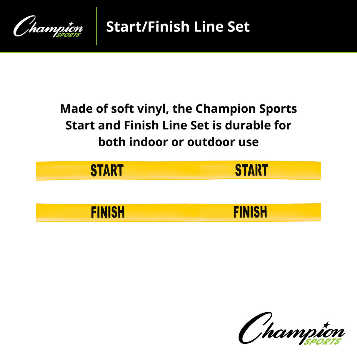 Champion Sports POLY START/FINISH LINE SET