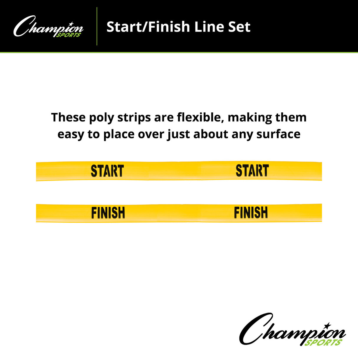 Champion Sports POLY START/FINISH LINE SET