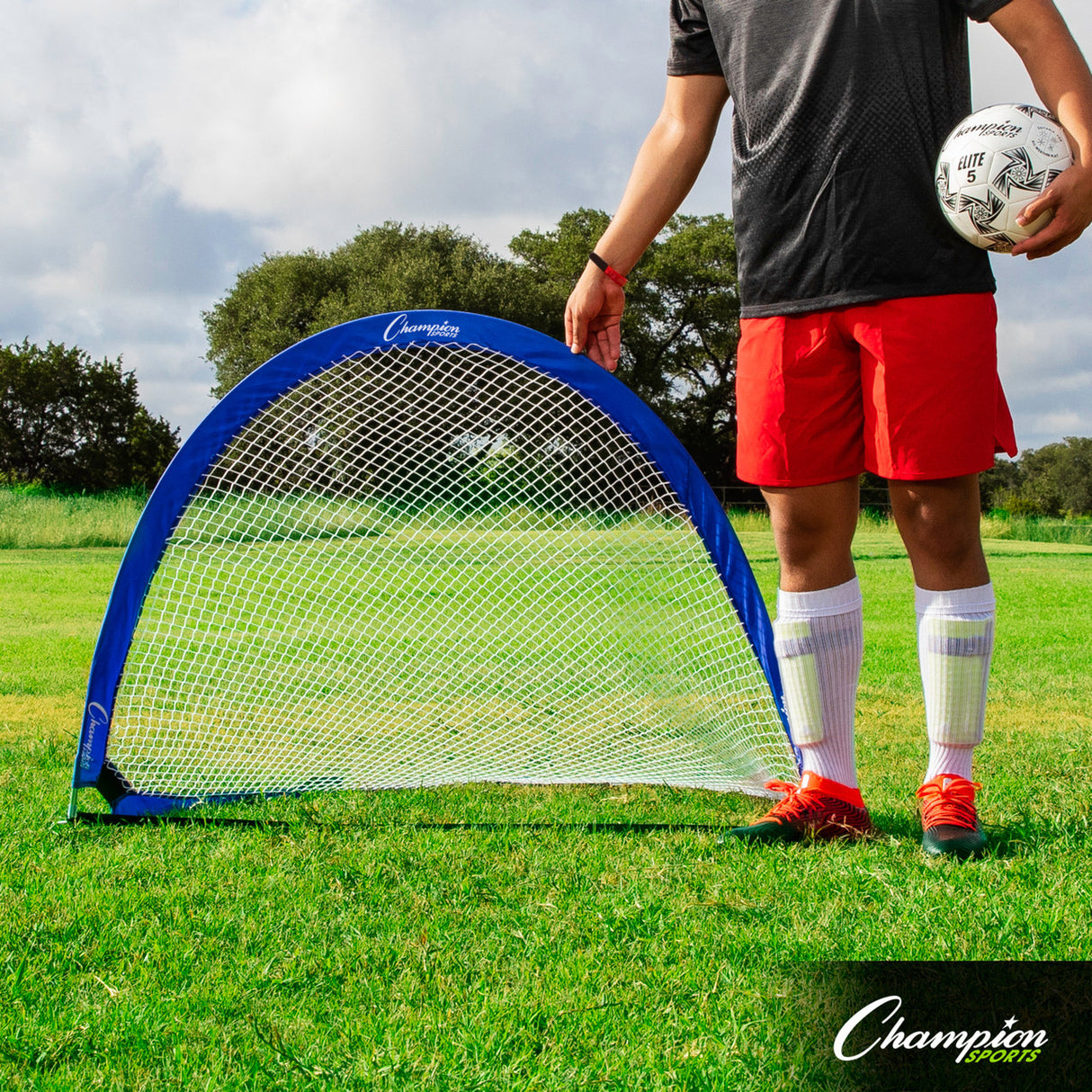 Champion Sports EXTREME SOCCER PORTABLE POP-UP GOALS 2.5' X 1.5'