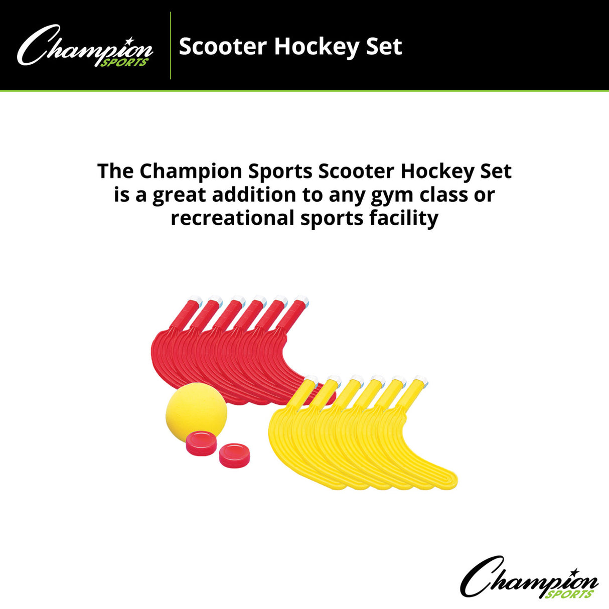 Champion Sports SCOOTER HOCKEY SET