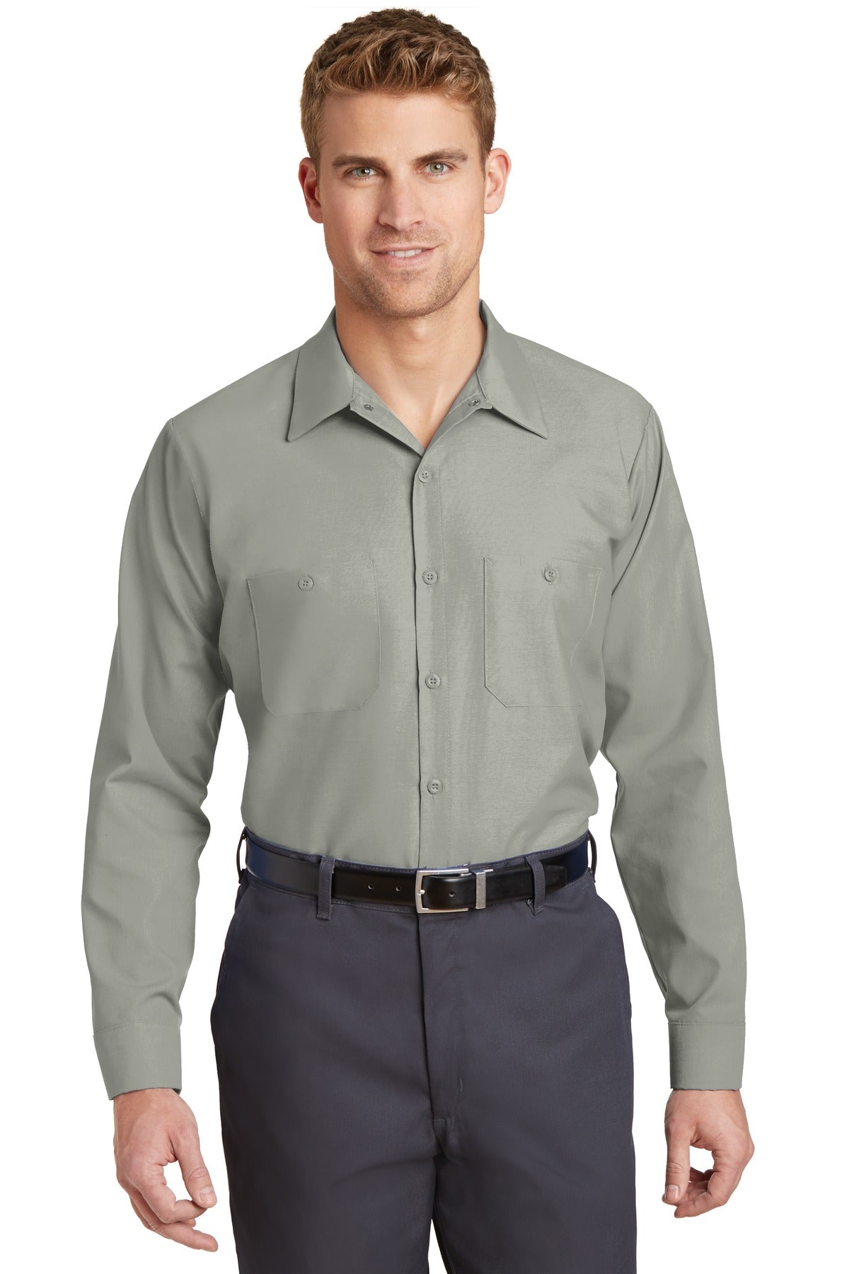 Red Kap ® Long Size, Long Sleeve Industrial Work Shirt. SP14LONG - Red Kap SP14LONG