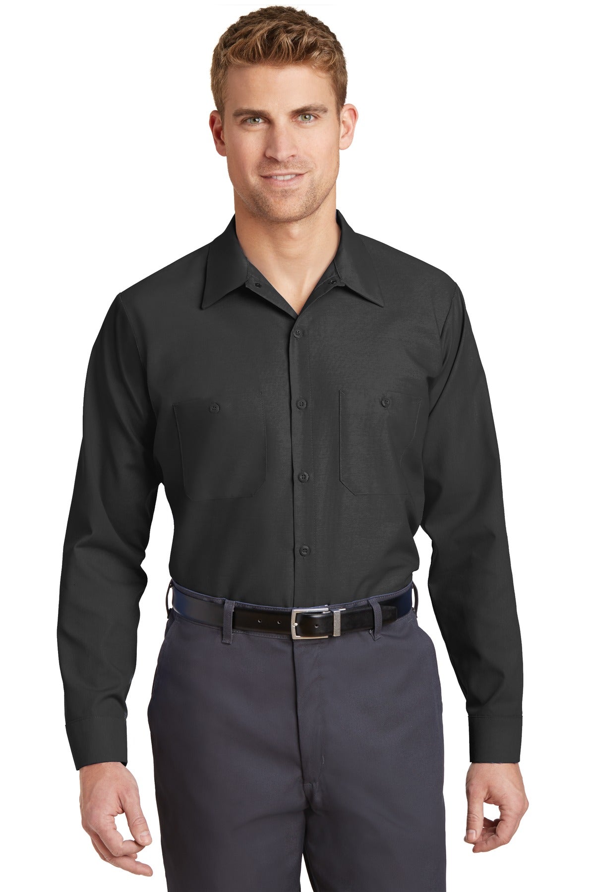 Red Kap ® Long Sleeve Industrial Work Shirt. SP14 - Red Kap SP14