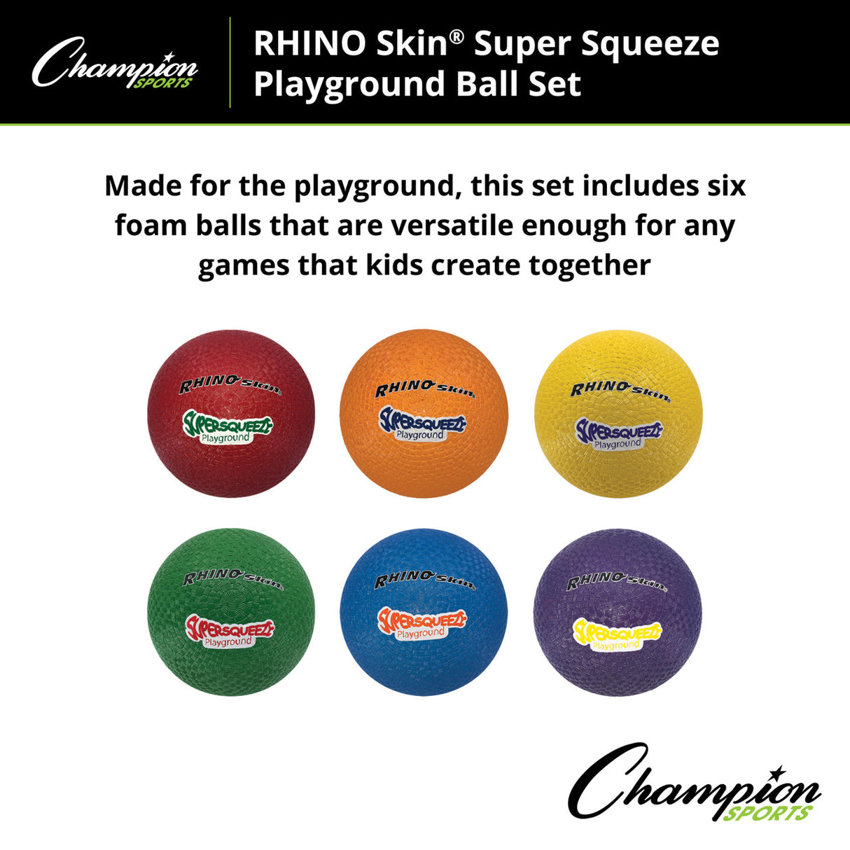 RHINO Skin RHINO SKIN SUPER SQUEEZE PLAYGROUND BALL SET
