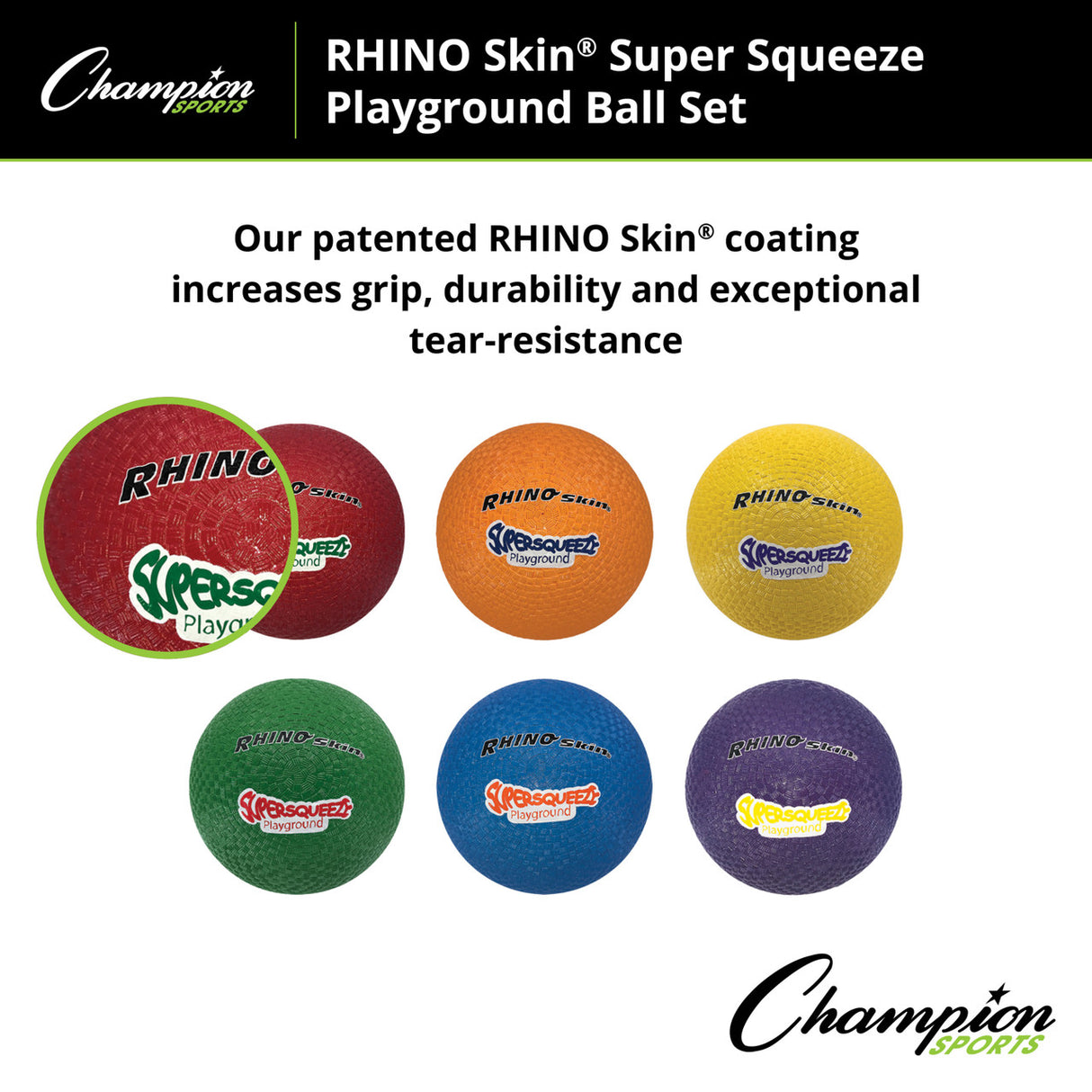RHINO Skin RHINO SKIN SUPER SQUEEZE PLAYGROUND BALL SET