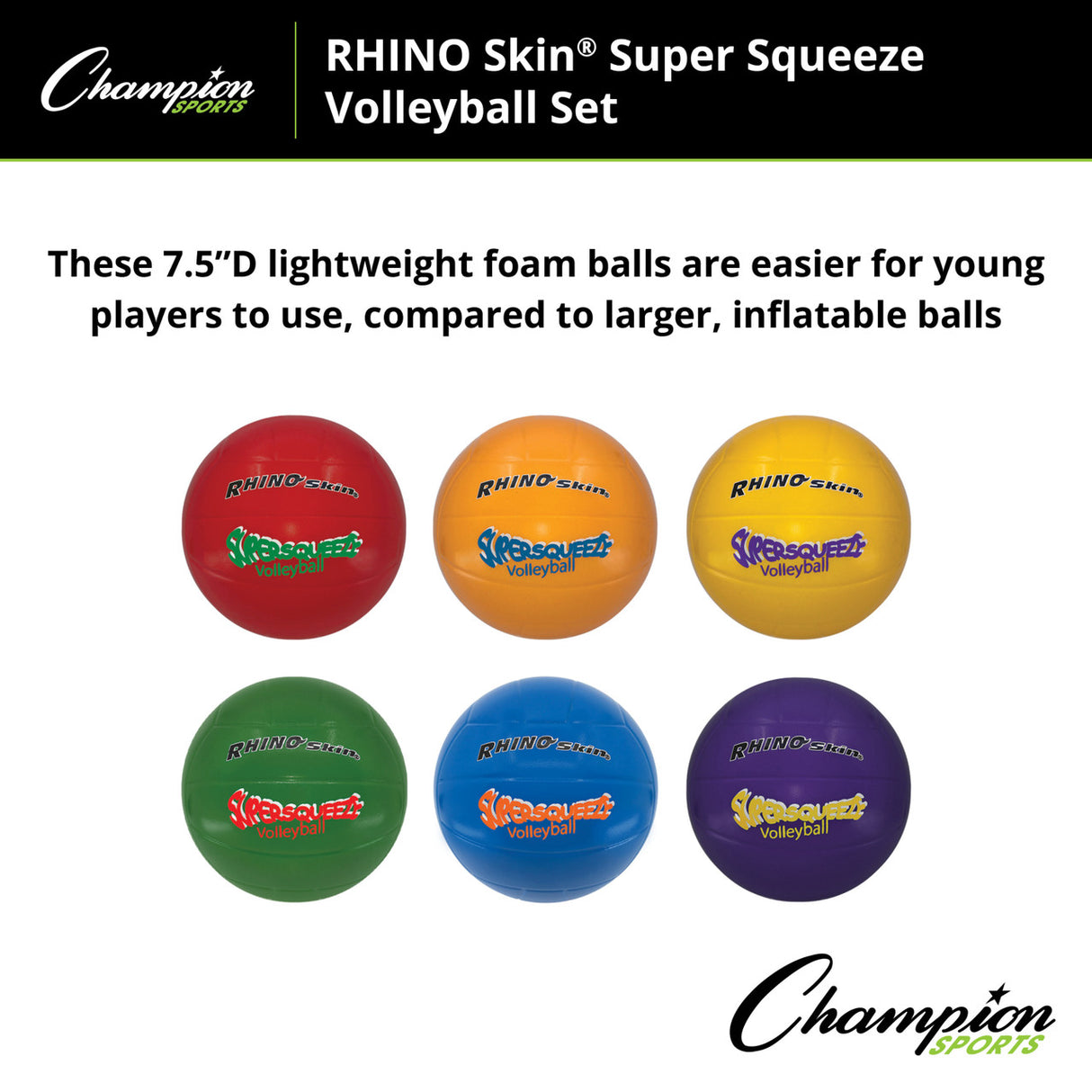 RHINO Skin RHINO SKIN SUPER SQUEEZE VOLLEYBALL SET