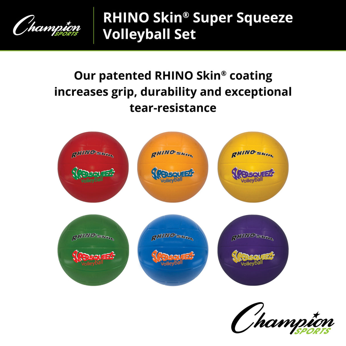 RHINO Skin RHINO SKIN SUPER SQUEEZE VOLLEYBALL SET