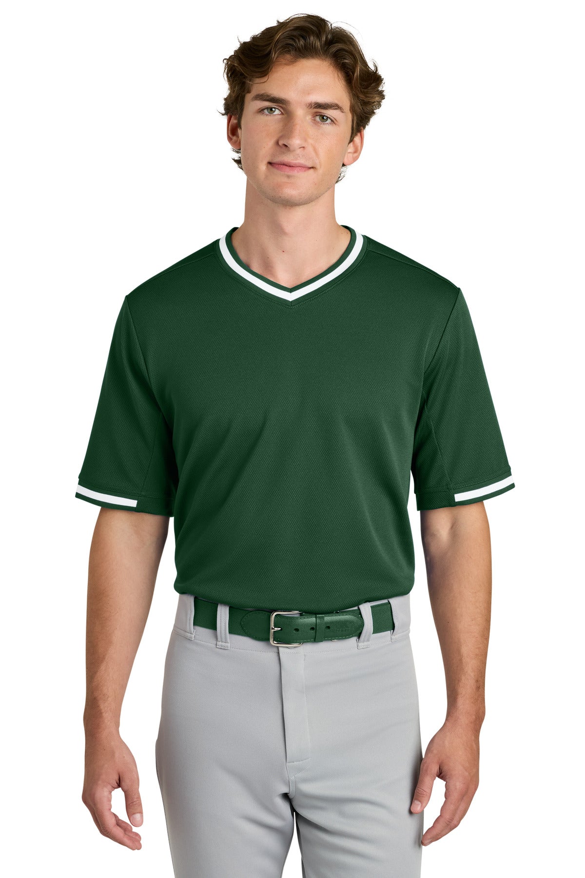 Sport-Tek ST221 Tough Mesh V-Neck Baseball Jersey