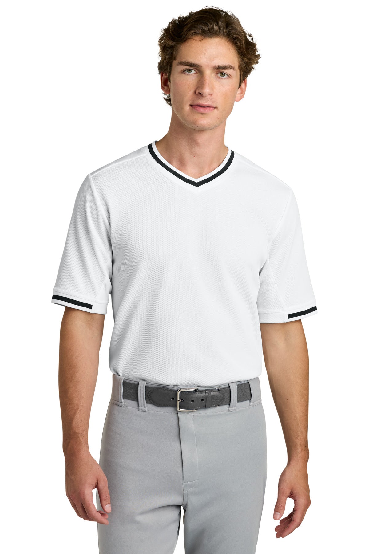 Sport-Tek ST221 Tough Mesh V-Neck Baseball Jersey