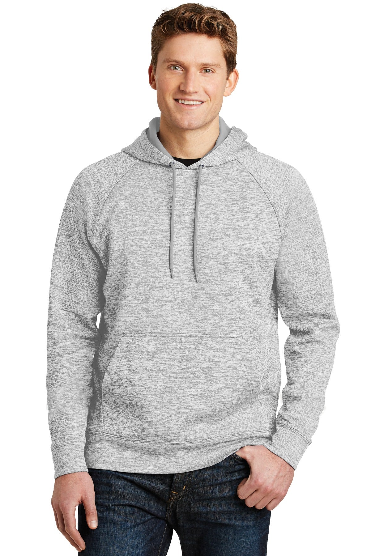 Sport-Tek ® PosiCharge ® Electric Heather Fleece Hooded Pullover. ST225 - Sport-Tek ST225