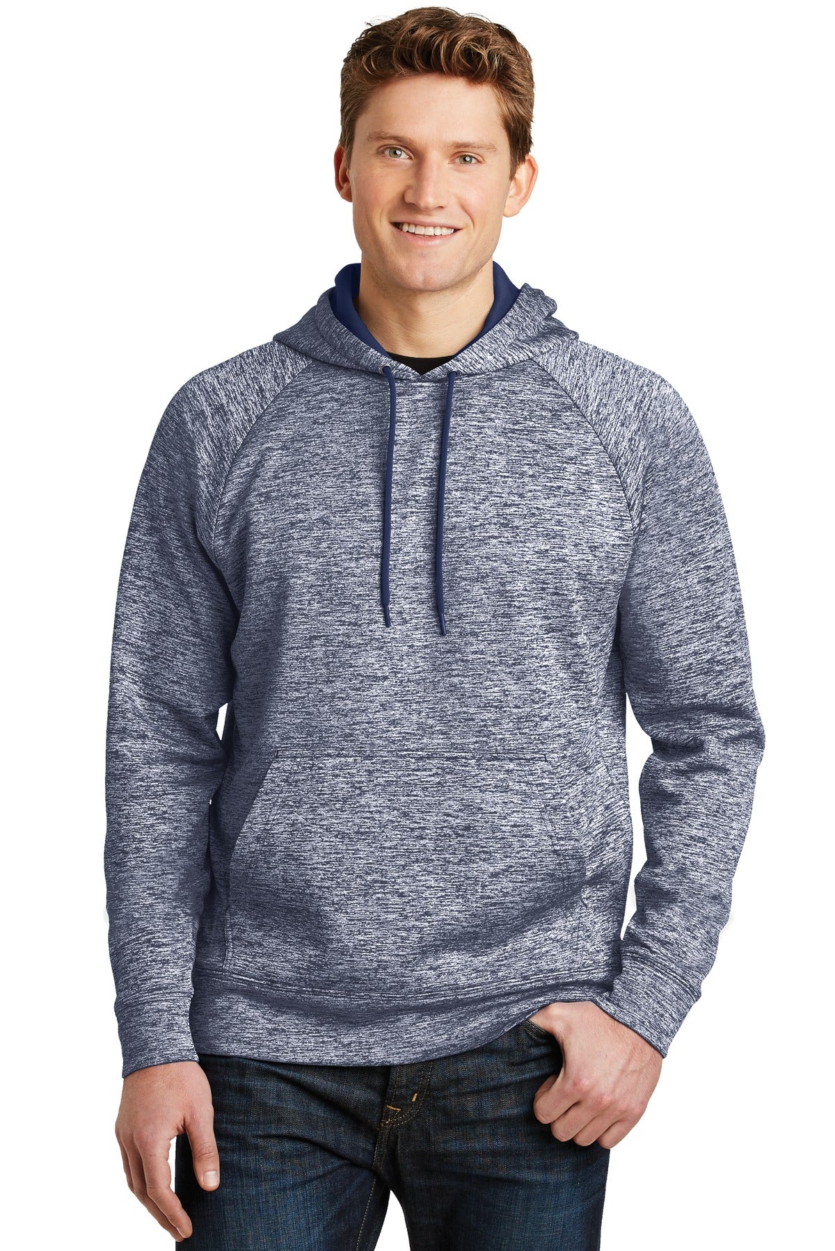 Sport-Tek ® PosiCharge ® Electric Heather Fleece Hooded Pullover. ST225 - Sport-Tek ST225