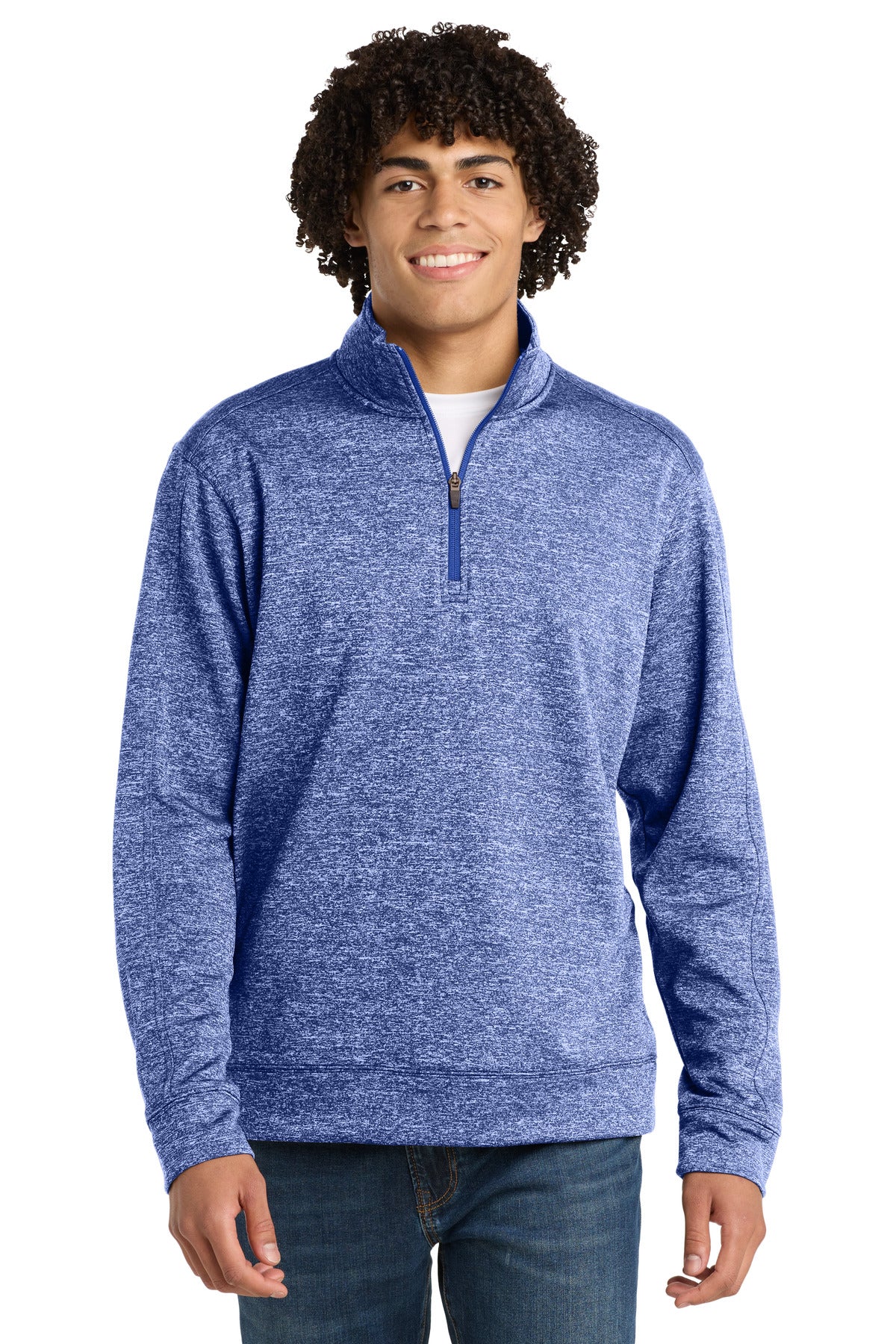 Sport-Tek ® PosiCharge ® Electric Heather Fleece 1/4-Zip Pullover. ST226 - Sport-Tek ST226