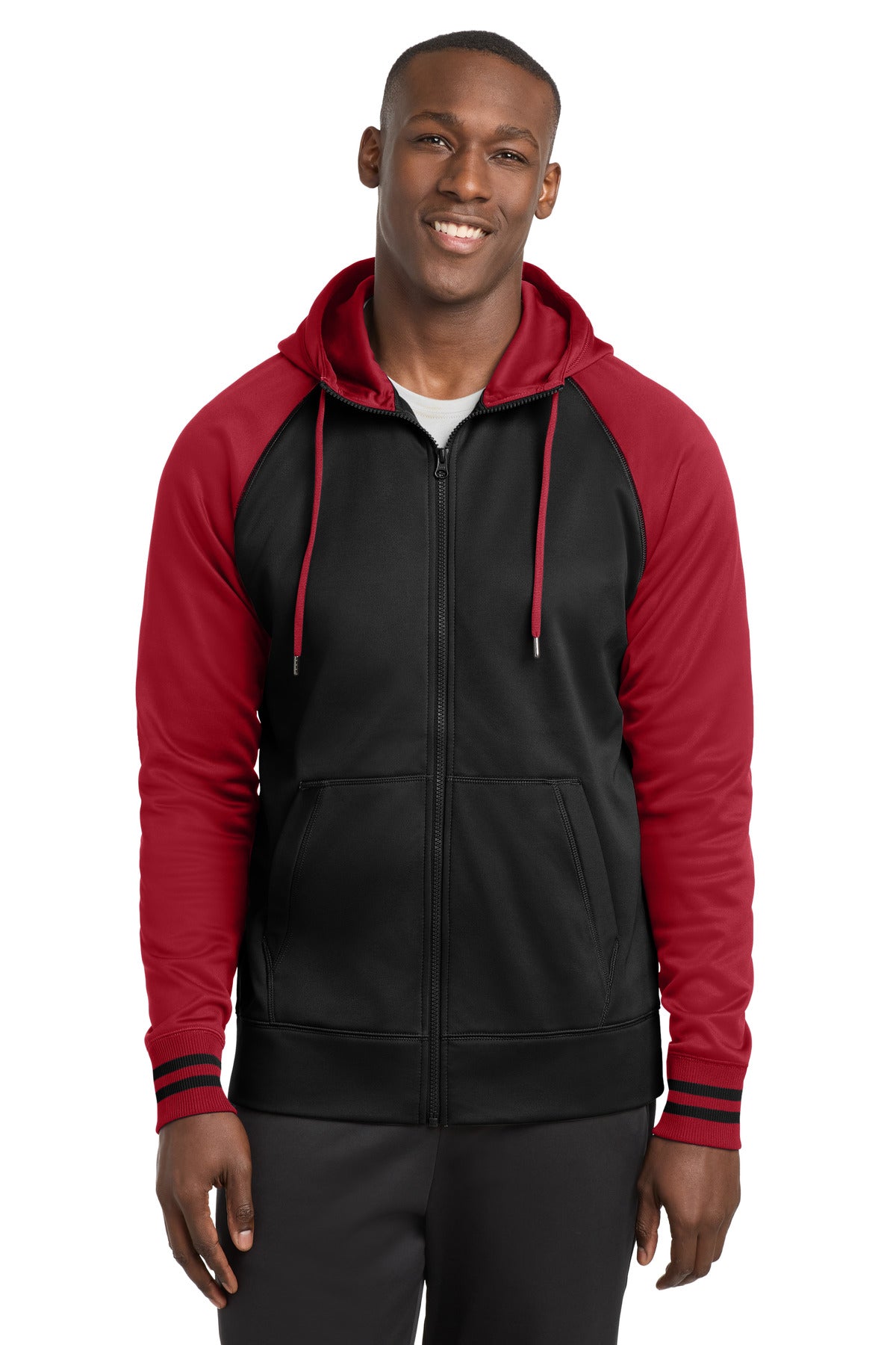 Sport-Tek ST236 Sport-Wick Varsity Fleece Full-Zip Hooded Jacket