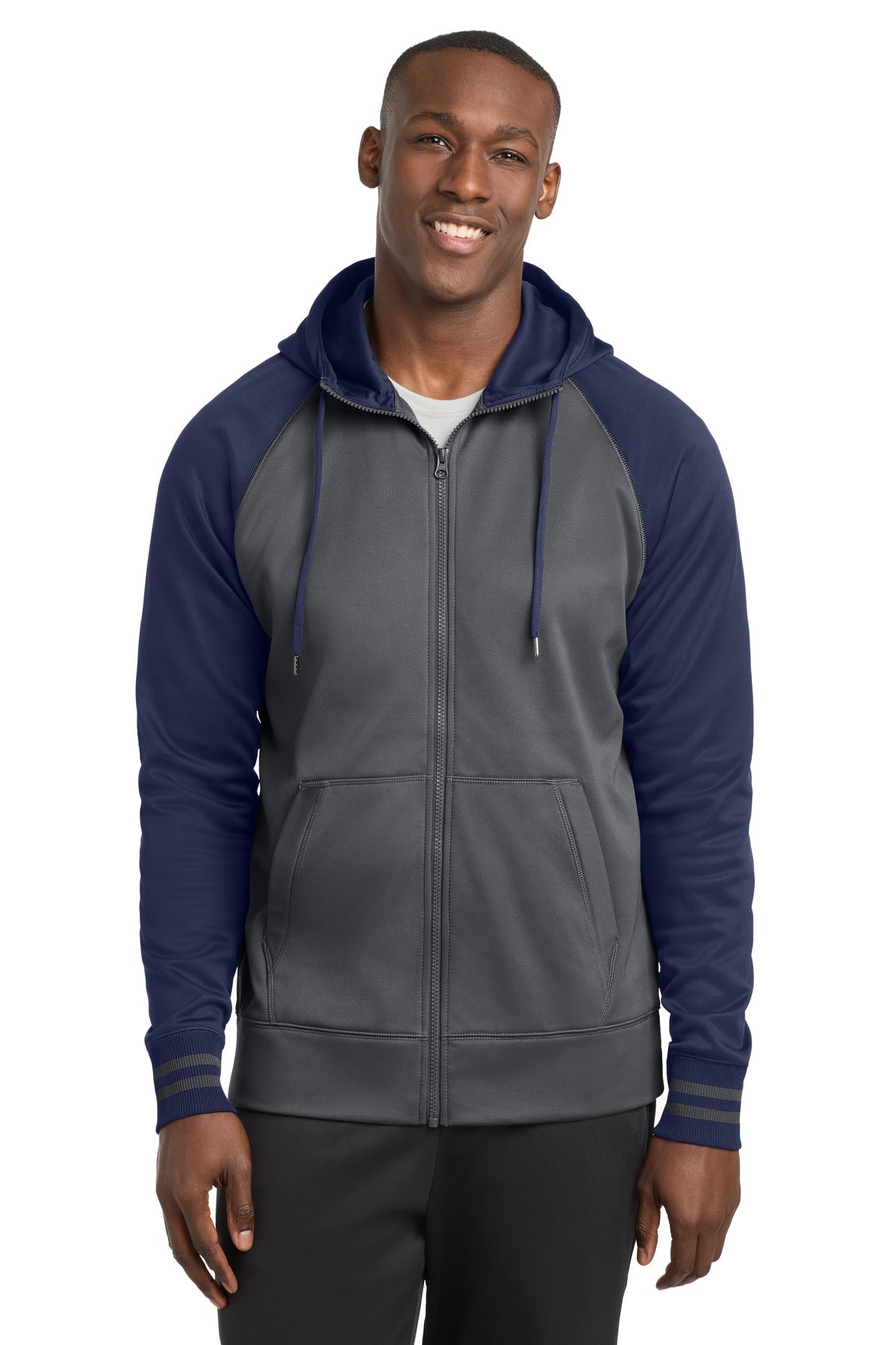 Sport-Tek ST236 Sport-Wick Varsity Fleece Full-Zip Hooded Jacket