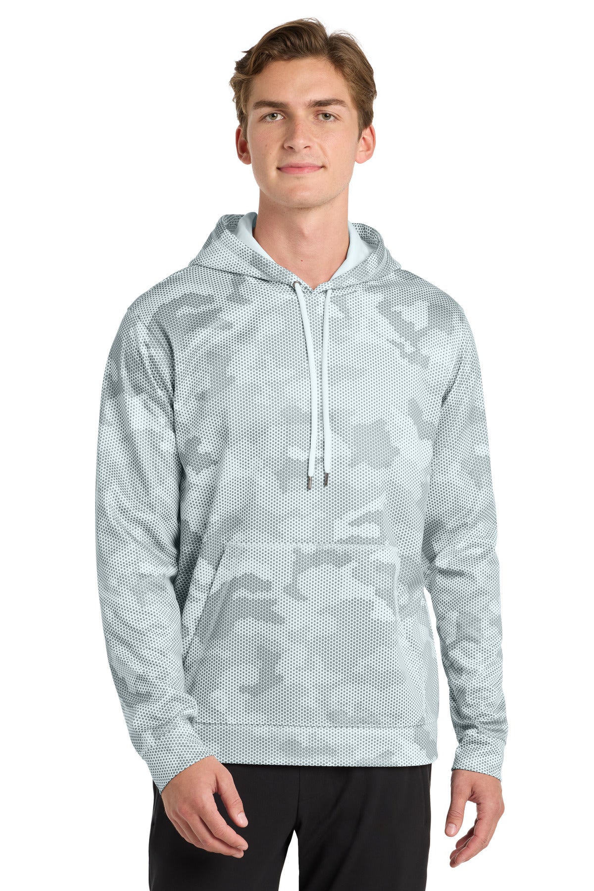 Sport-Tek ST240 Sport-Wick CamoHex Fleece Hooded Pullover