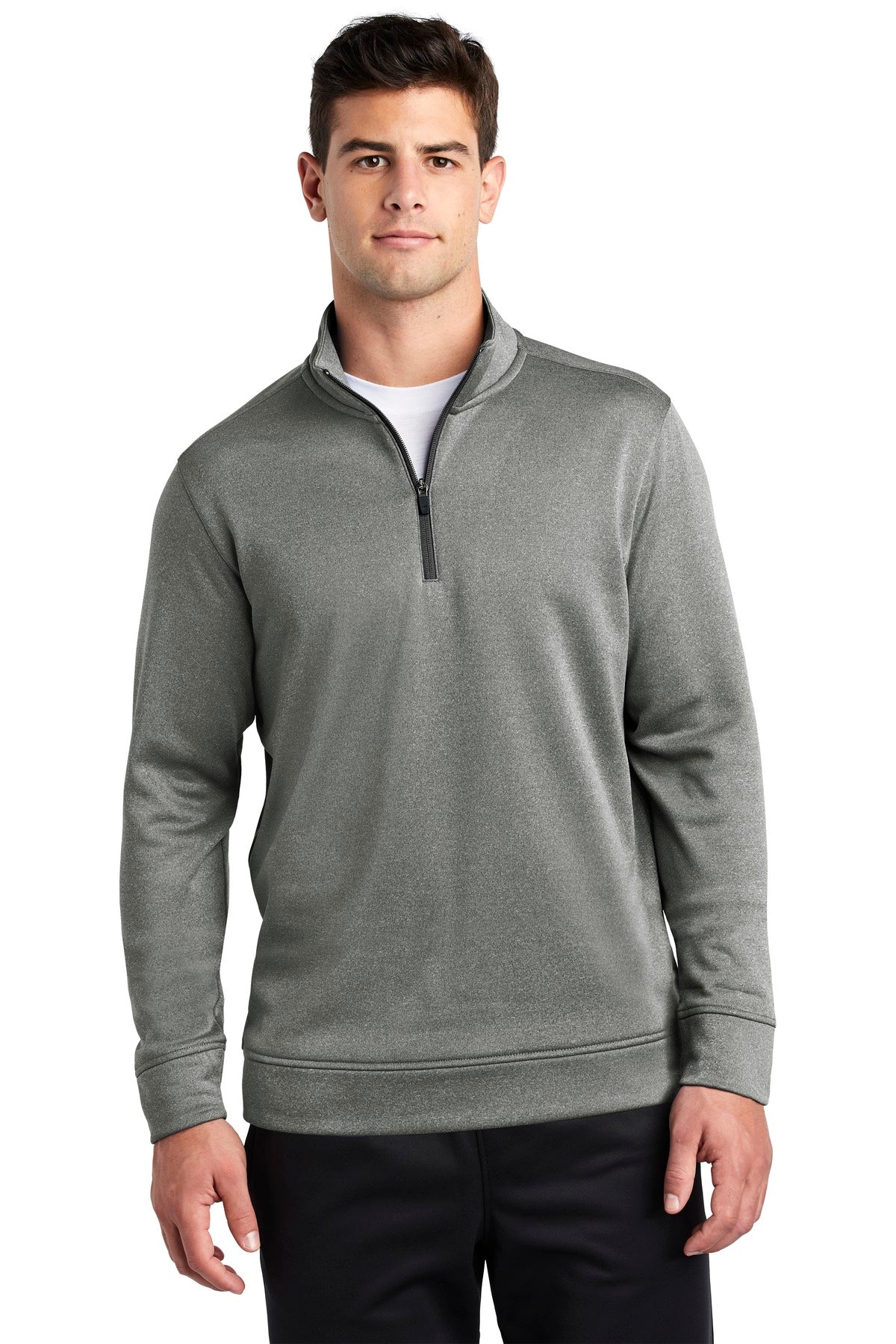 Sport-Tek ® PosiCharge ® Sport-Wick ® Heather Fleece 1/4-Zip Pullover. ST263 - Sport-Tek ST263
