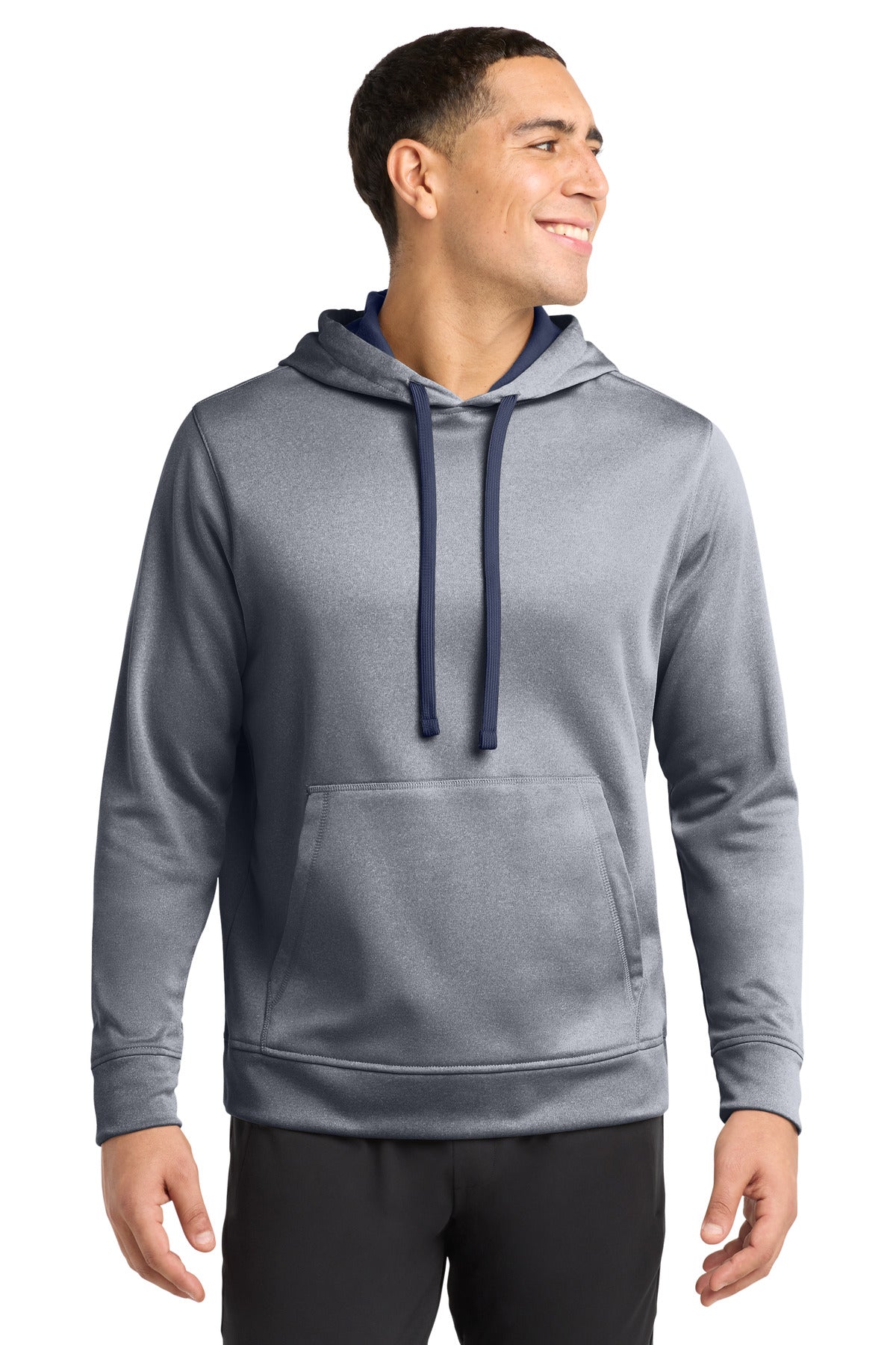 Sport-Tek ST264 PosiCharge Sport-Wick Heather Fleece Hooded Pullover