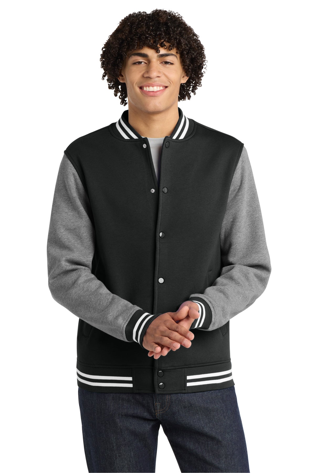 Sport-Tek ® Fleece Letterman Jacket. ST270 - Sport-Tek ST270
