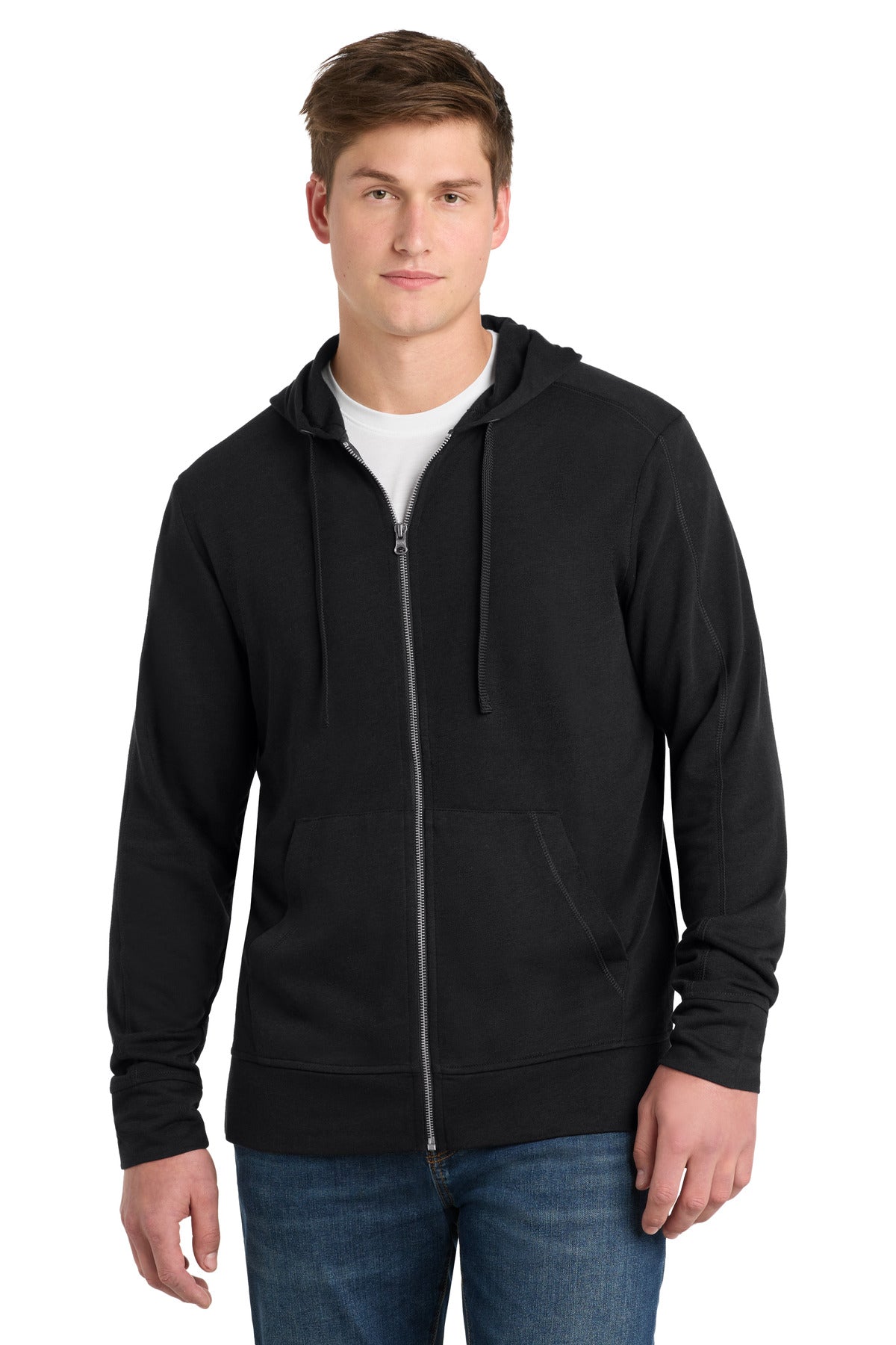 Sport-Tek ® PosiCharge ® Tri-Blend Wicking Fleece Full-Zip Hooded Jacket ST293 - Sport-Tek ST293