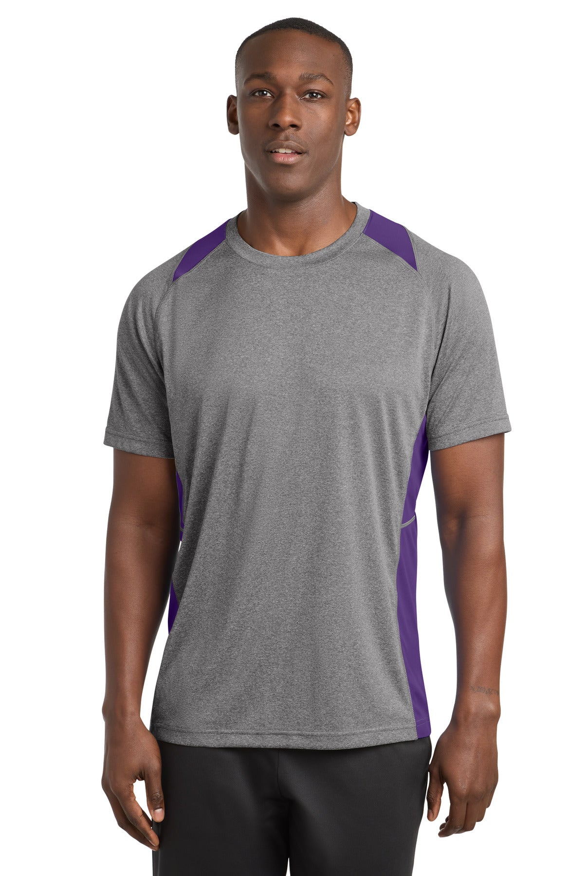 Sport-Tek ® Heather Colorblock Contender ™ Tee. ST361 - Sport-Tek ST361