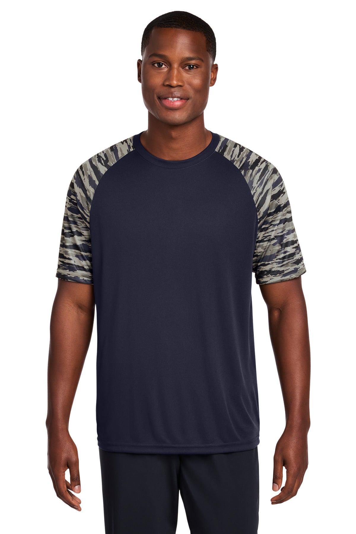 Sport-Tek ST376 Drift Camo Colorblock Tee