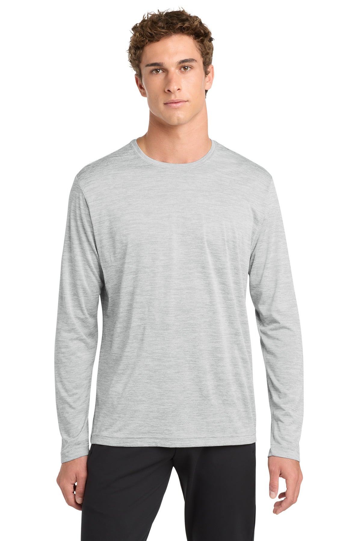 Sport-Tek ® PosiCharge ® Long Sleeve Electric Heather Tee. ST390LS - Sport-Tek ST390LS