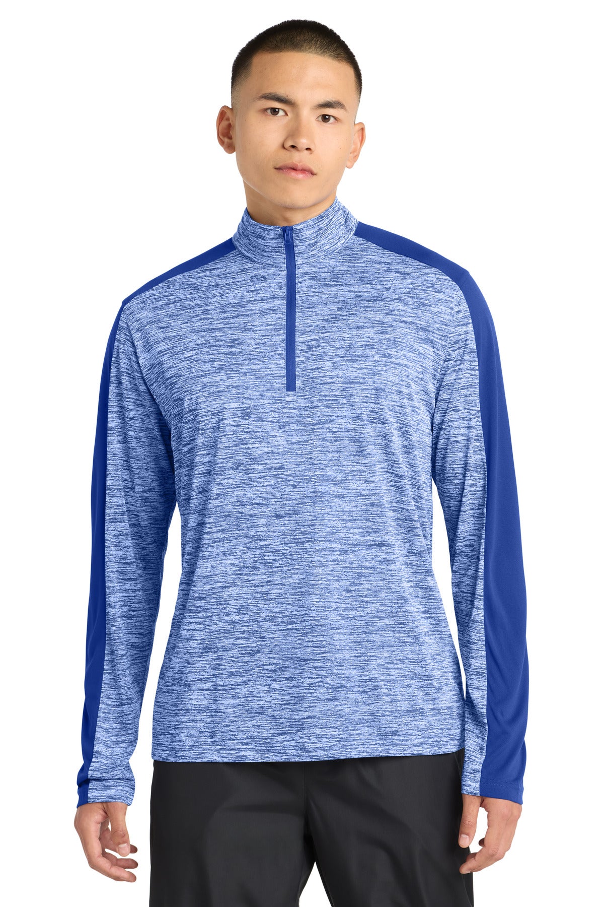 Sport-Tek ST397 PosiCharge Electric Heather Colorblock 1/4-Zip Pullover