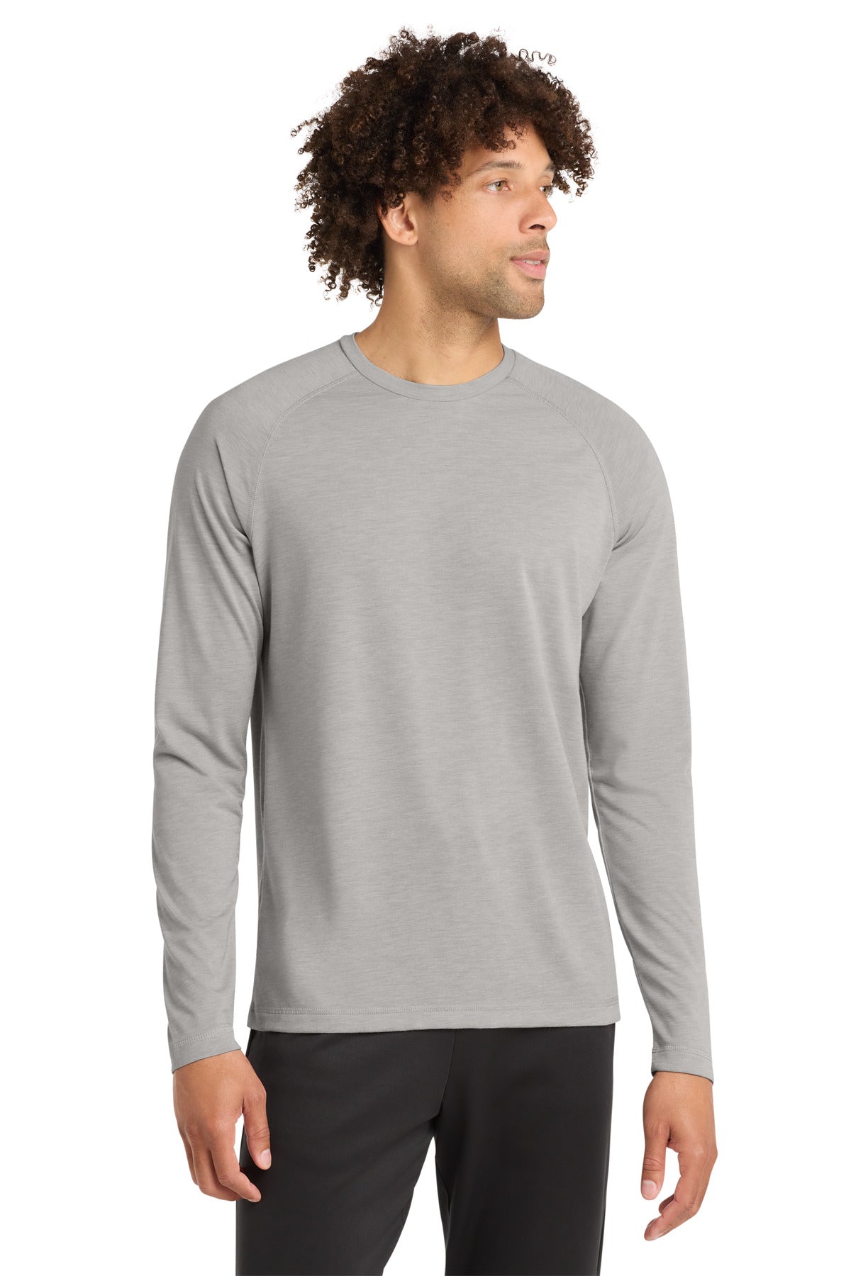 Sport-Tek ST400LS PosiCharge Long Sleeve Tri-Blend Wicking Raglan Tee