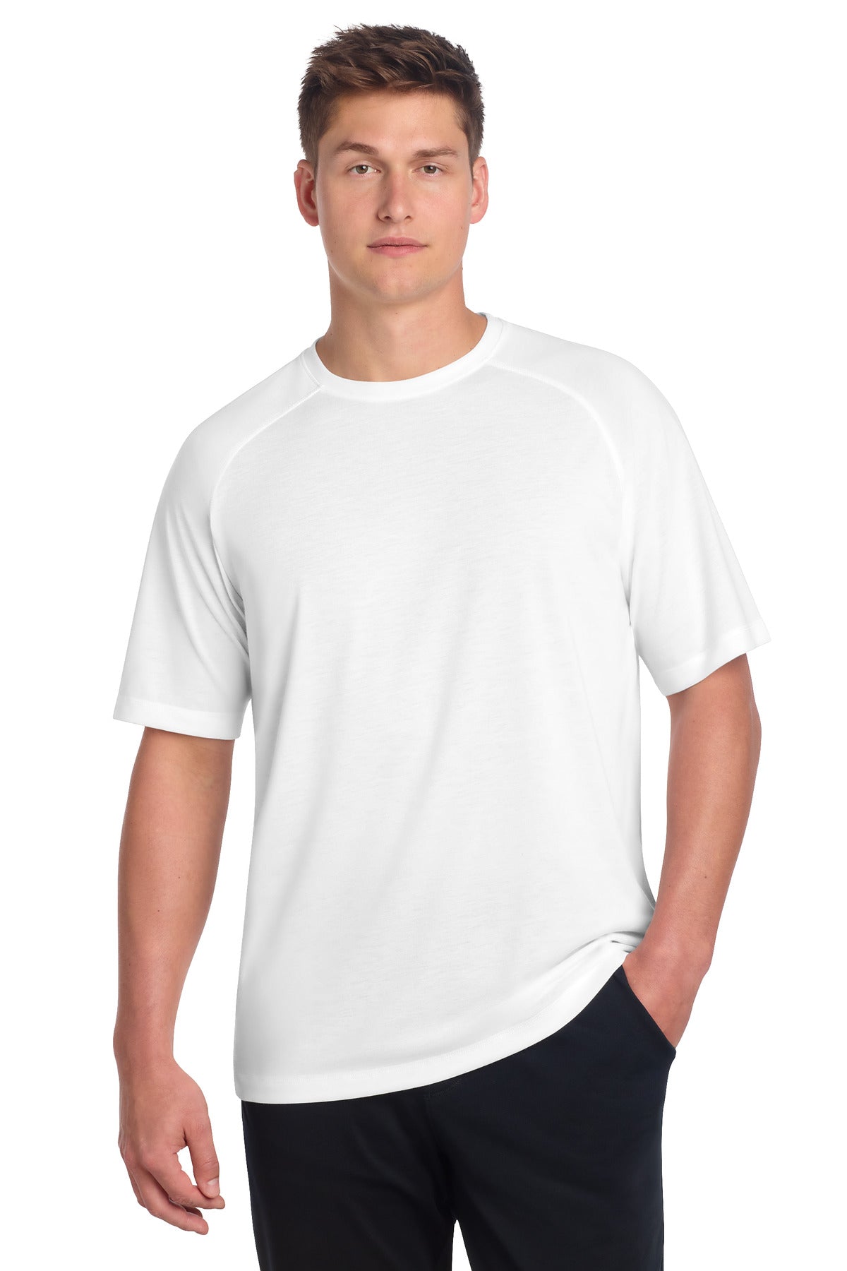Sport-Tek ® PosiCharge ® Tri-Blend Wicking Raglan Tee. ST400 - Sport-Tek ST400