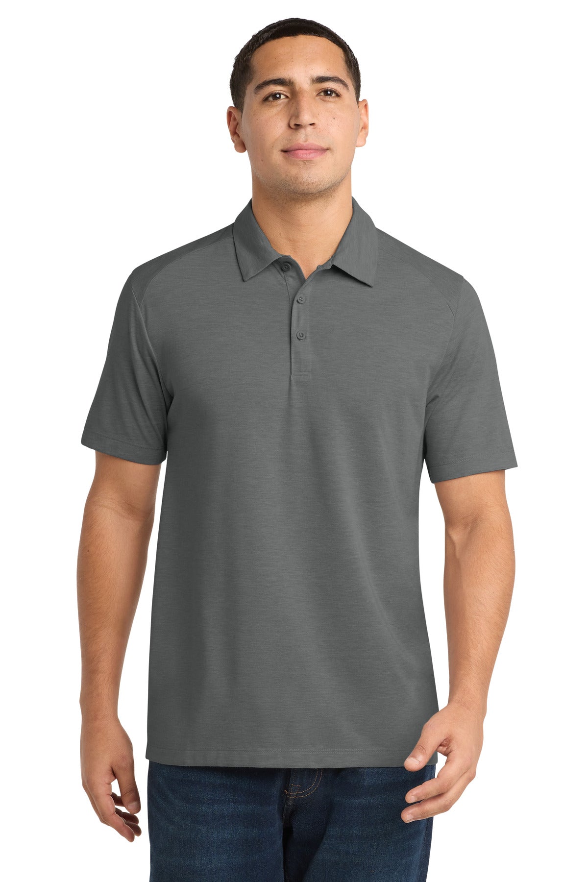 Sport-Tek ST405 PosiCharge Tri-Blend Wicking Polo.