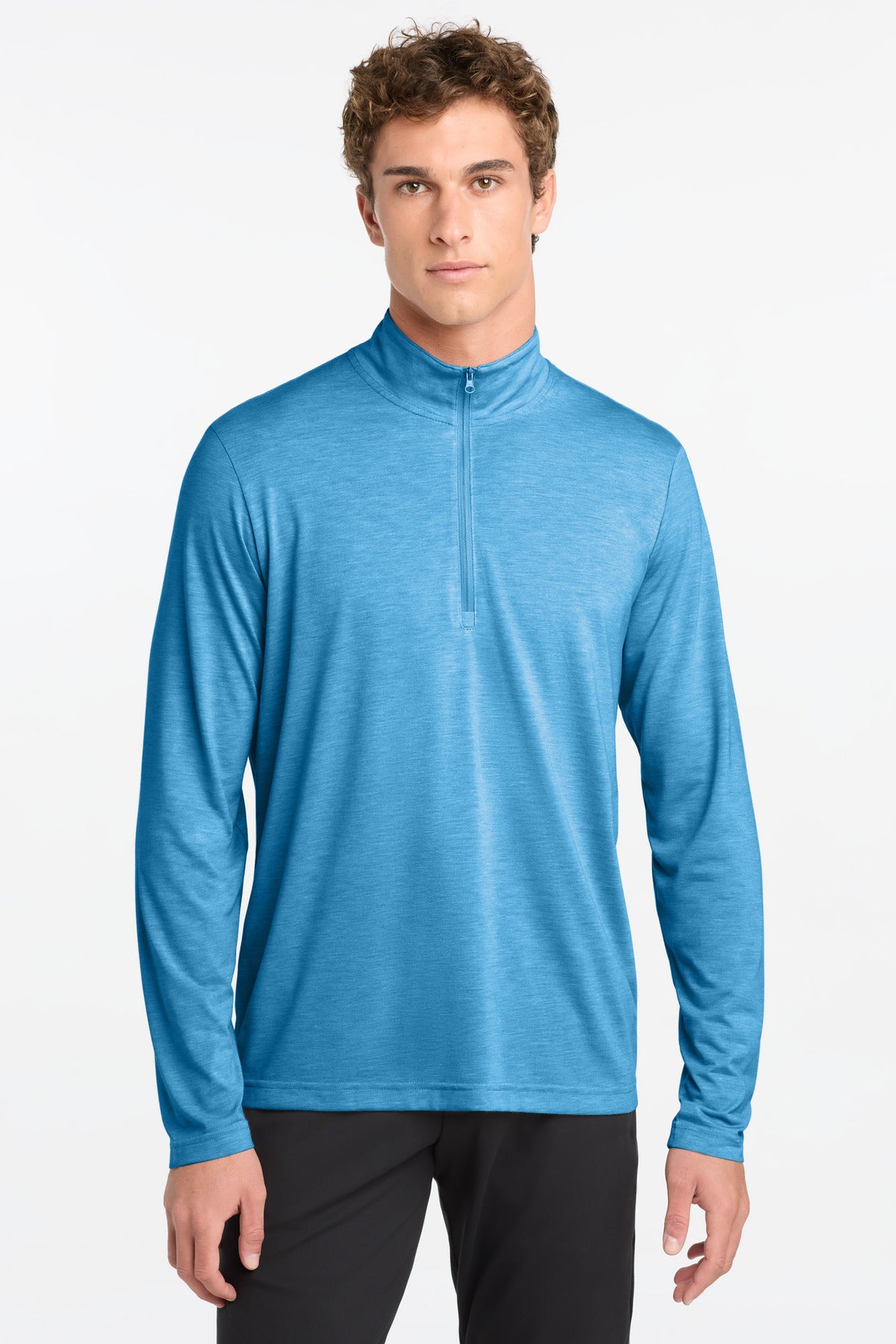 Sport-Tek ® PosiCharge ® Tri-Blend Wicking 1/4-Zip Pullover. ST407 - Sport-Tek ST407