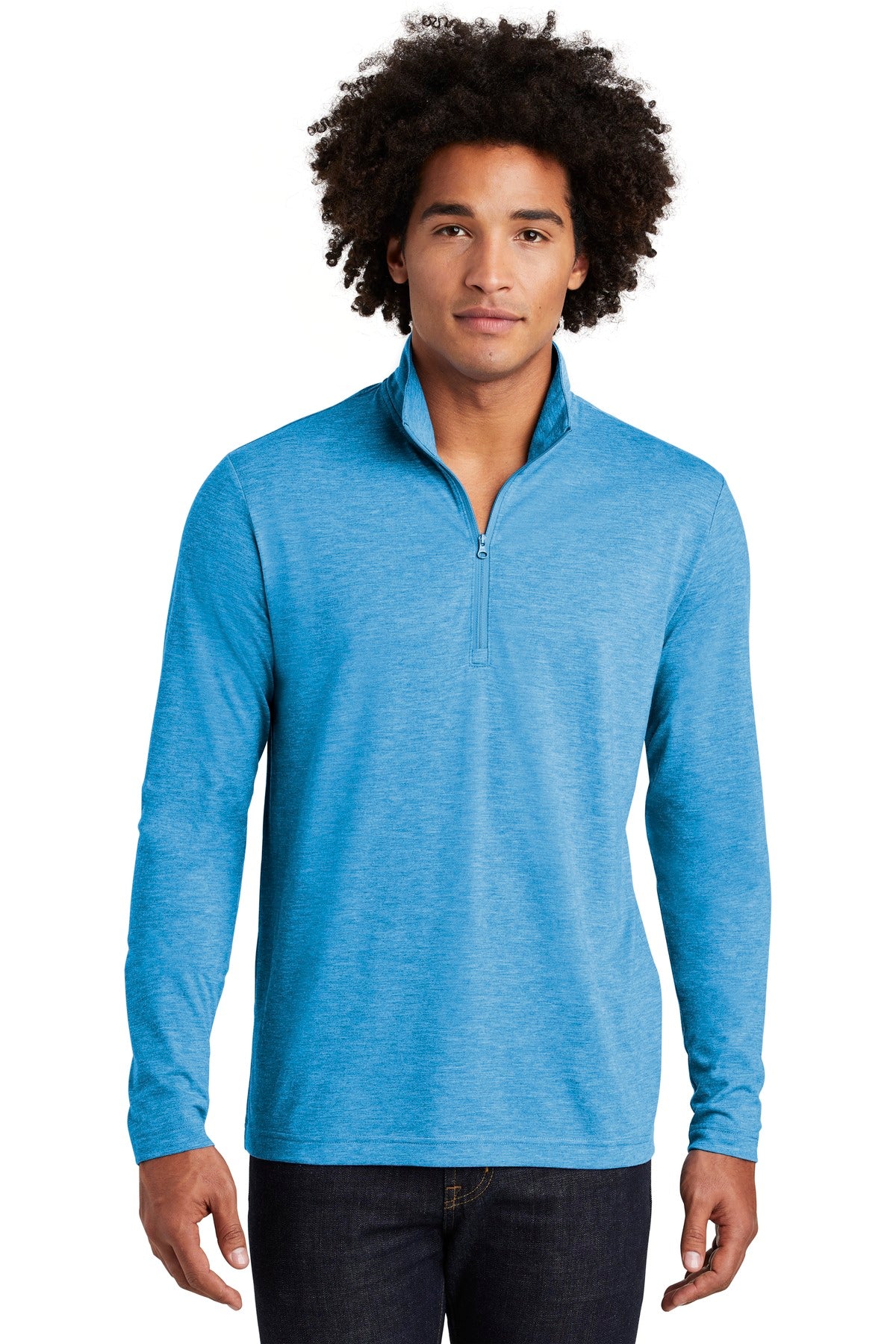 Sport-Tek ® PosiCharge ® Tri-Blend Wicking 1/4-Zip Pullover. ST407 - Sport-Tek ST407